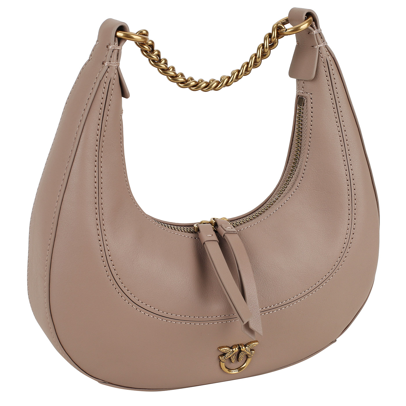 Кожаная сумка Pinko Brioche