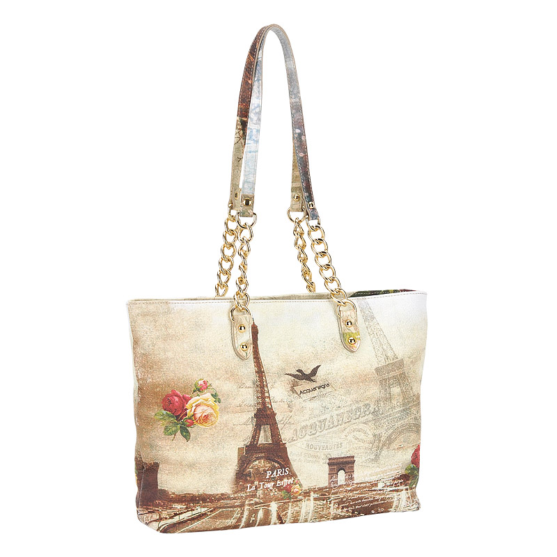 Женская кожаная сумка Acquanegra Paris