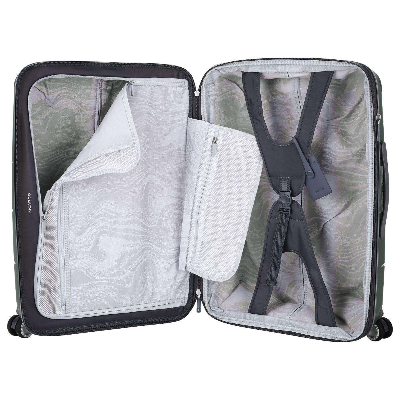 Чемодан средний M из полипропилена с кодовым замком Ricardo Mendocino