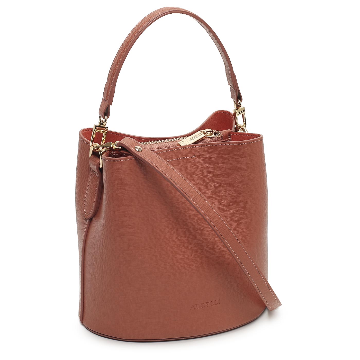 Кожаная сумка Aurelli Saffiano