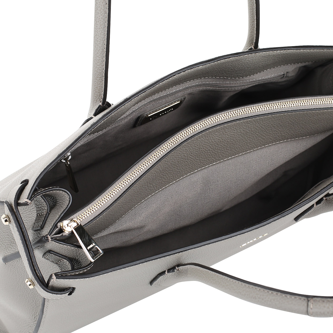 Сумка из серой натуральной кожи Furla Pin