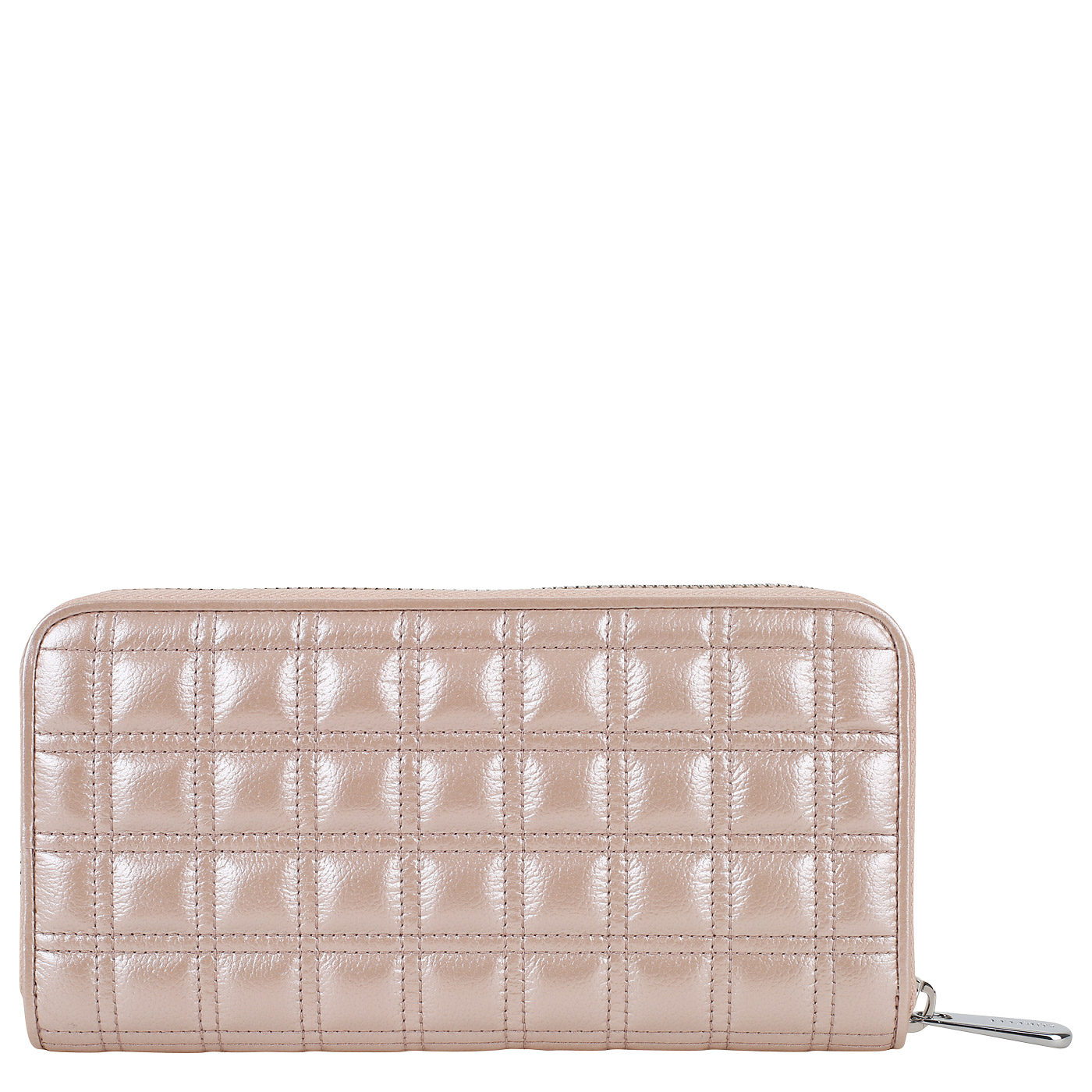 Стёганое кожаное портмоне Aurelli Icon shine