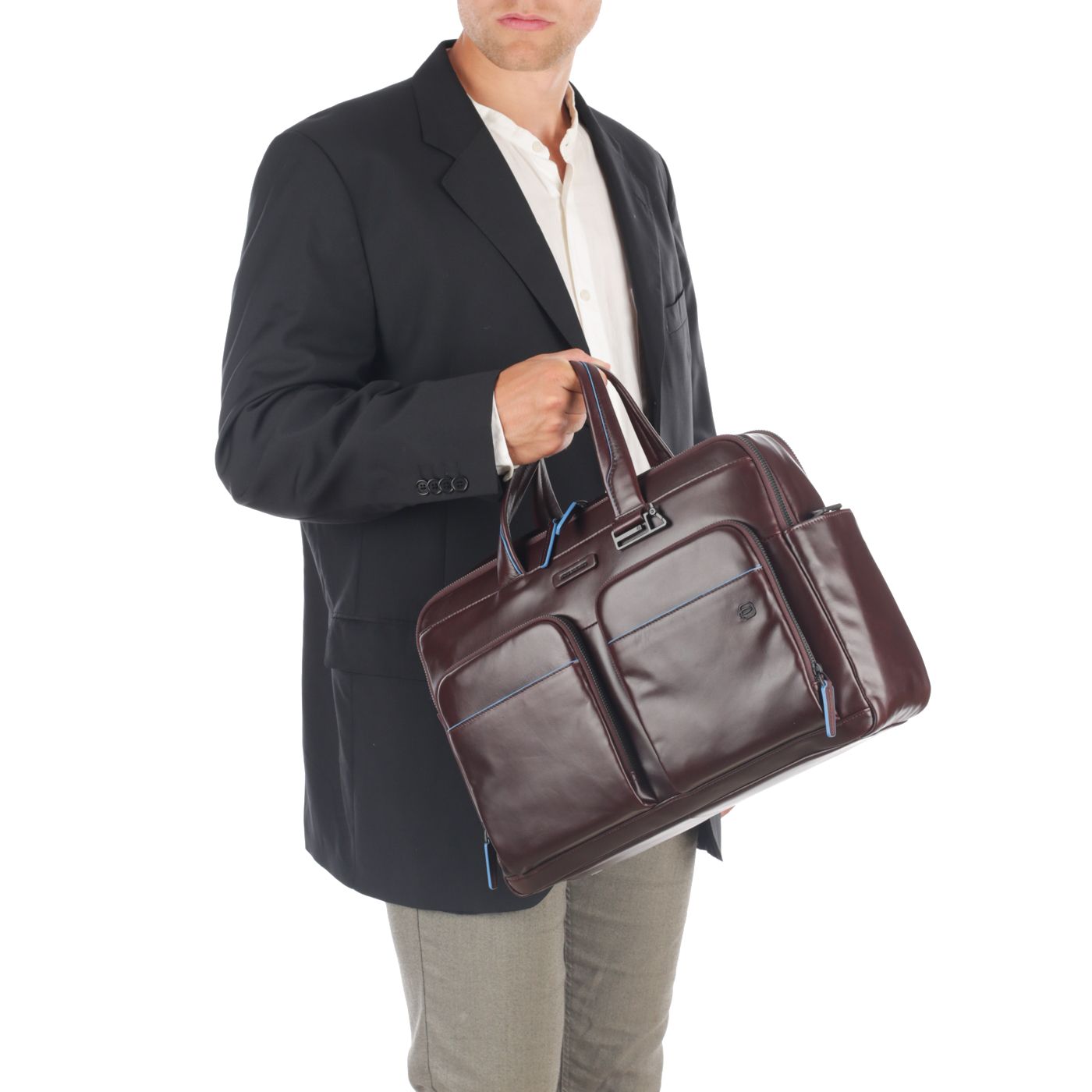 Сумка для ноутбука и документов Piquadro Blue square Revamp