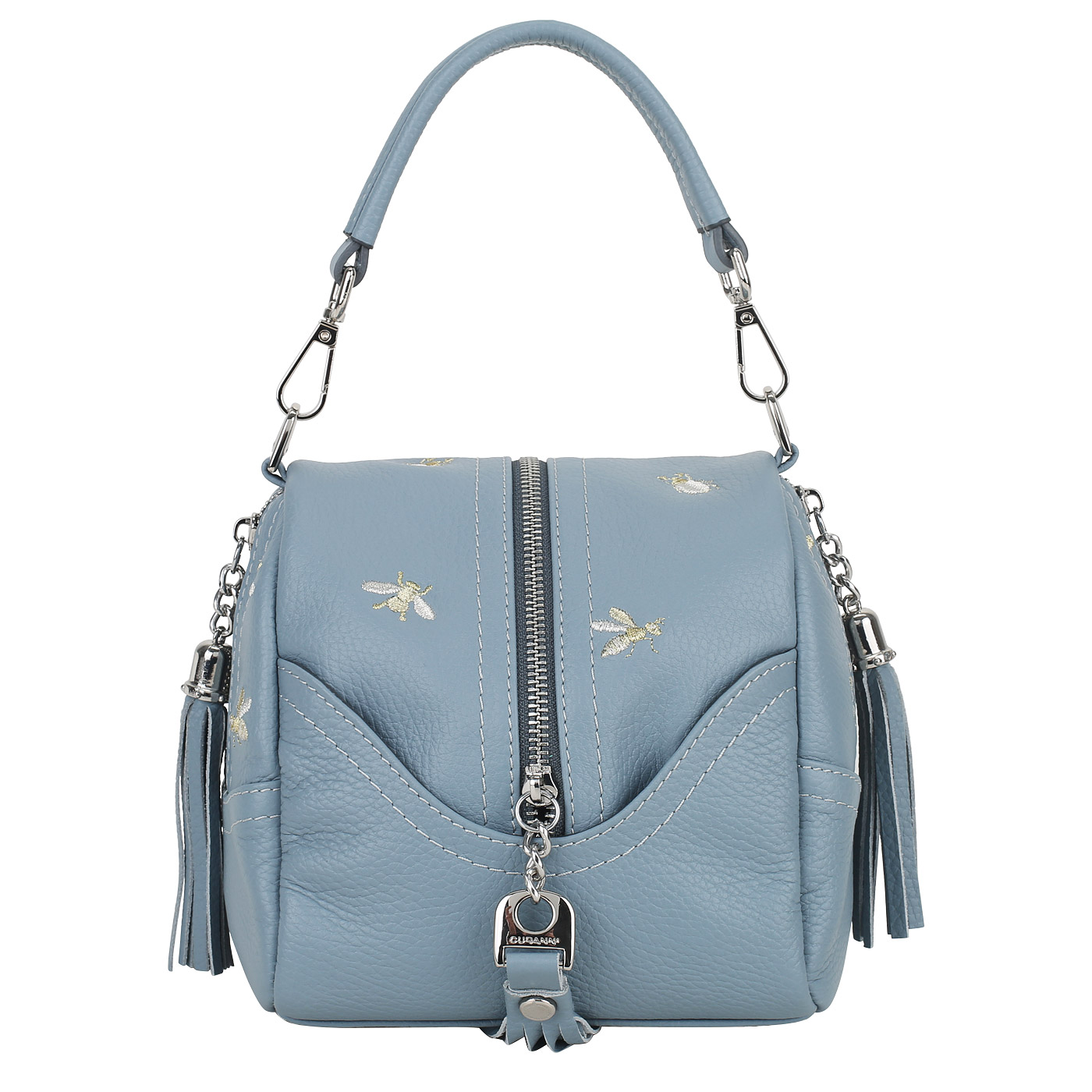 Curanni Кожаная сумка с вышивкой