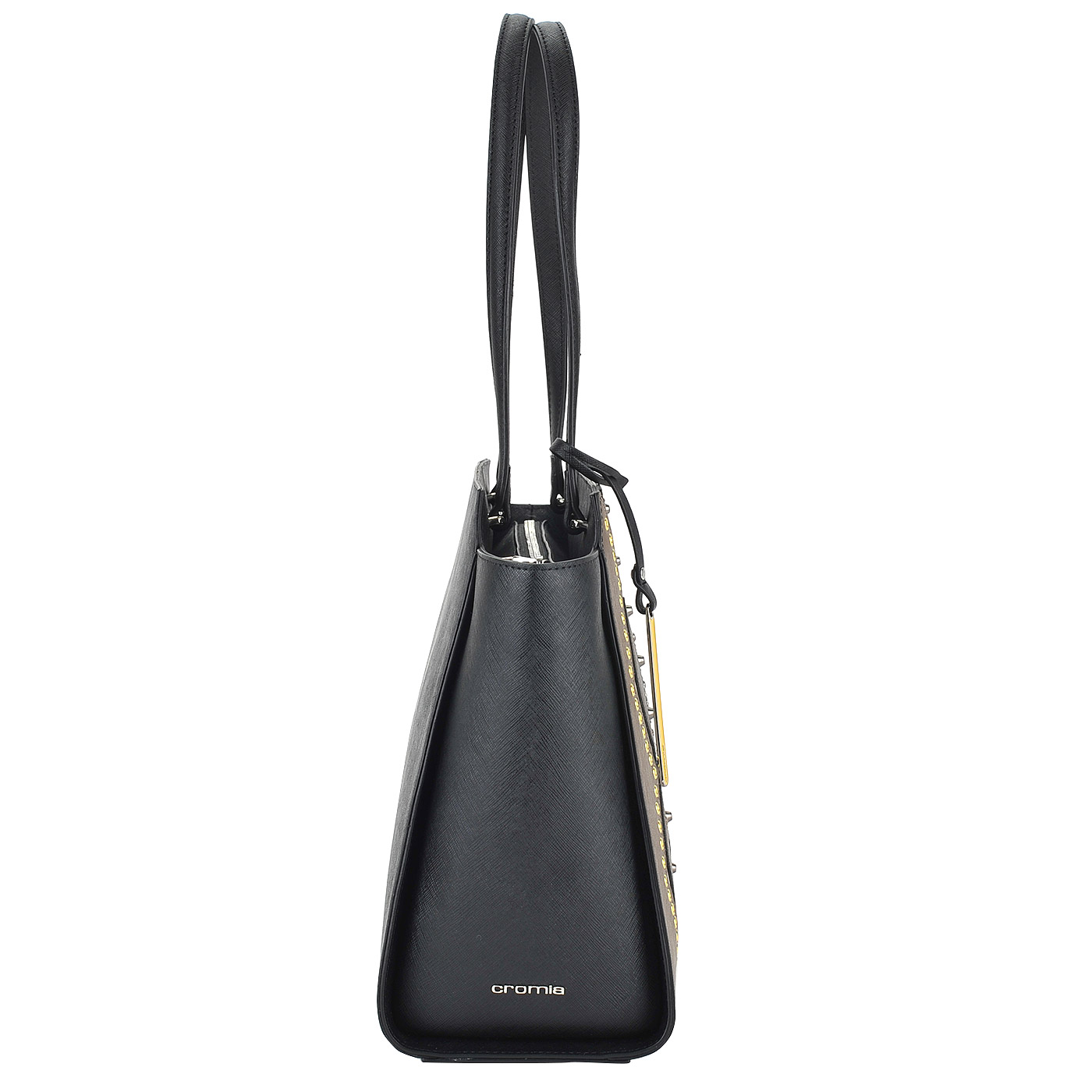 Женская сумка из сафьяновой кожи с длинными ручками Cromia Perla
