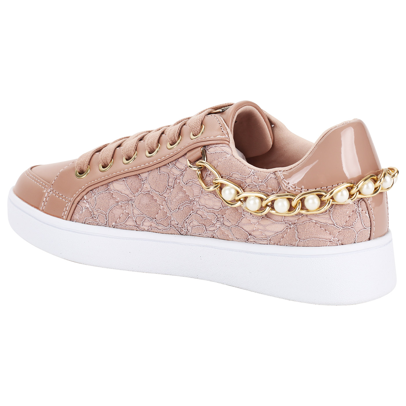 Женские кеды с декором Guess Briann2 FLBN21 LAC12_blush*37-i ...