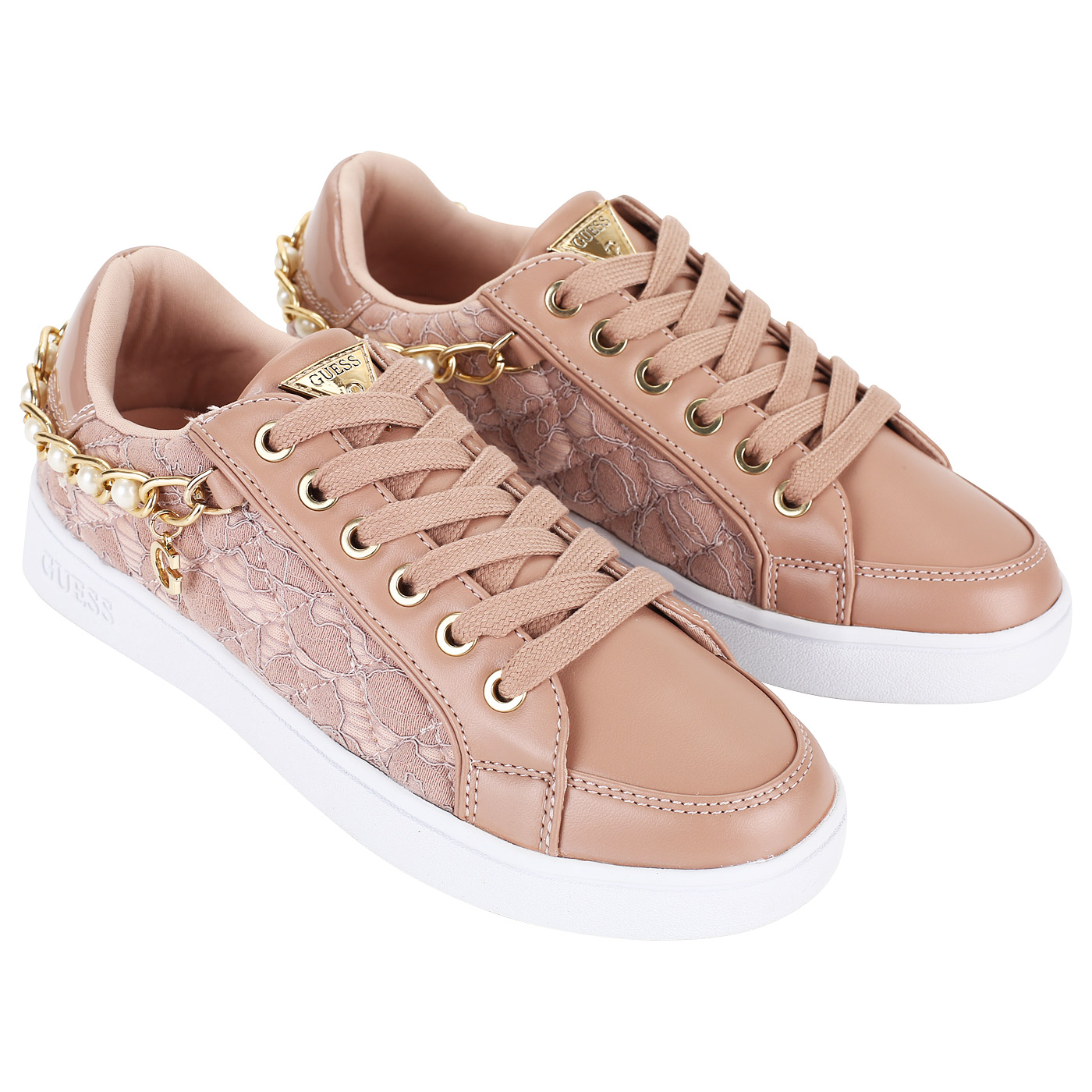 Женские кеды с декором Guess Briann2 FLBN21 LAC12_blush*37-i ...
