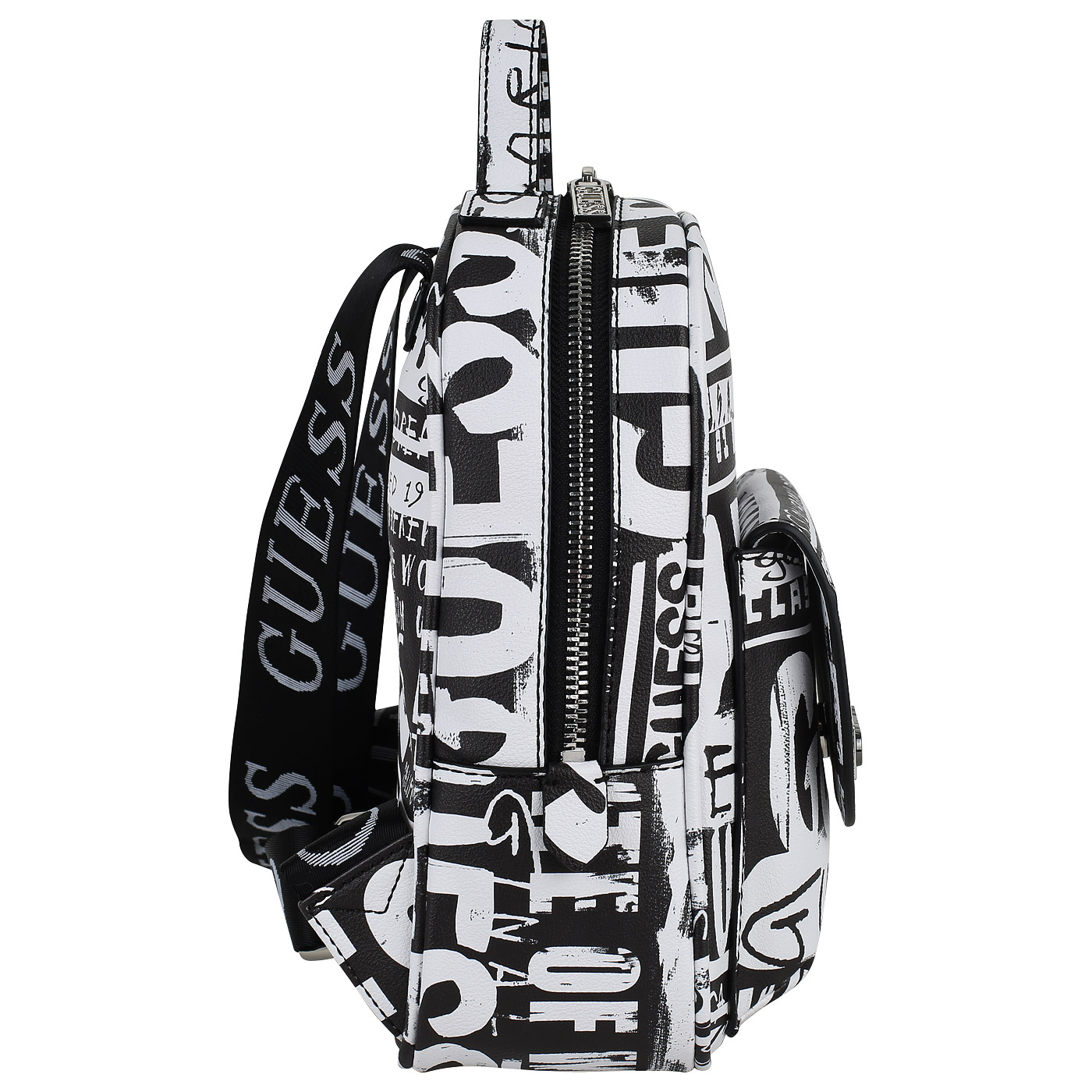 Черно-белый рюкзак Guess Lane