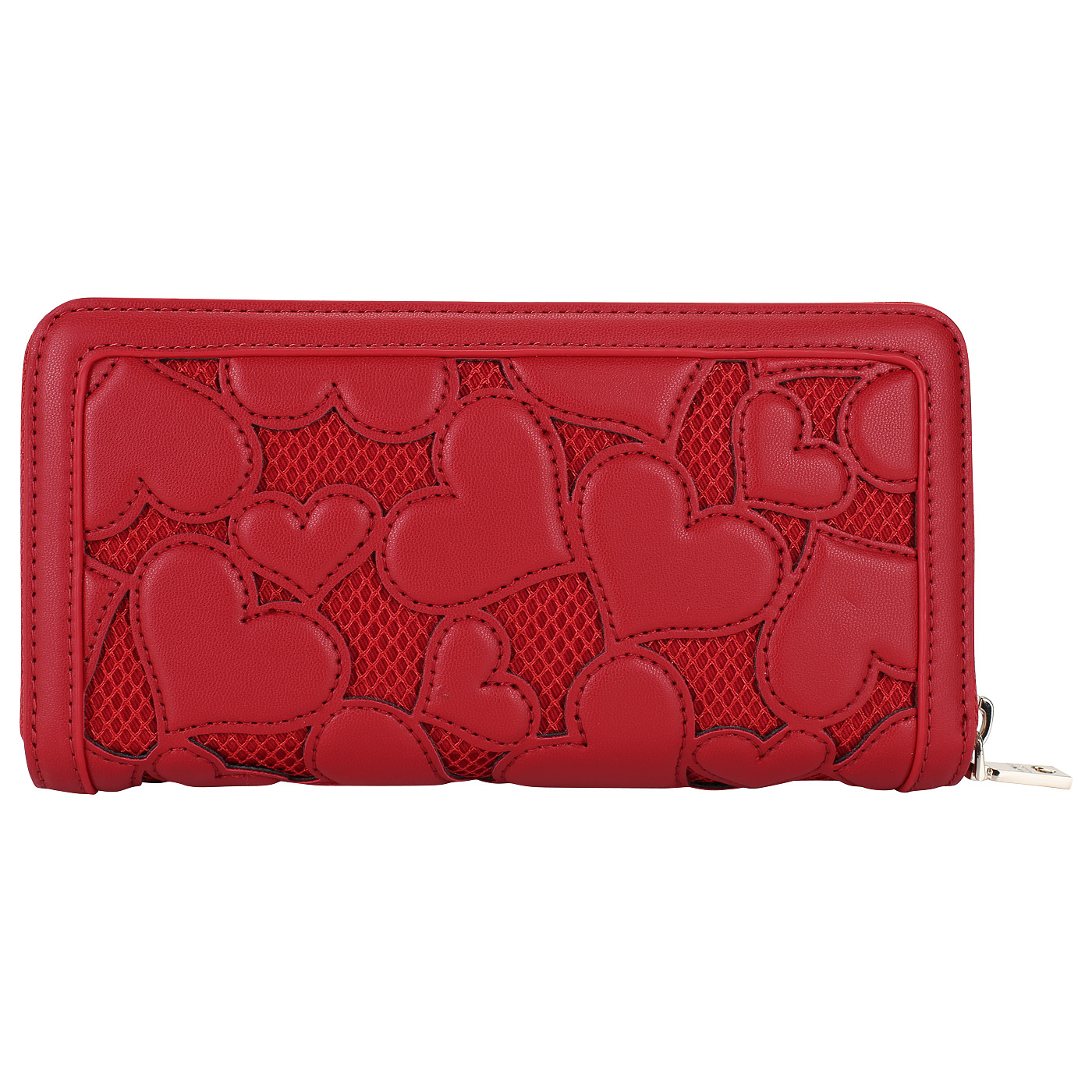 Женское портмоне красного цвета Love Moschino Love Intarsia