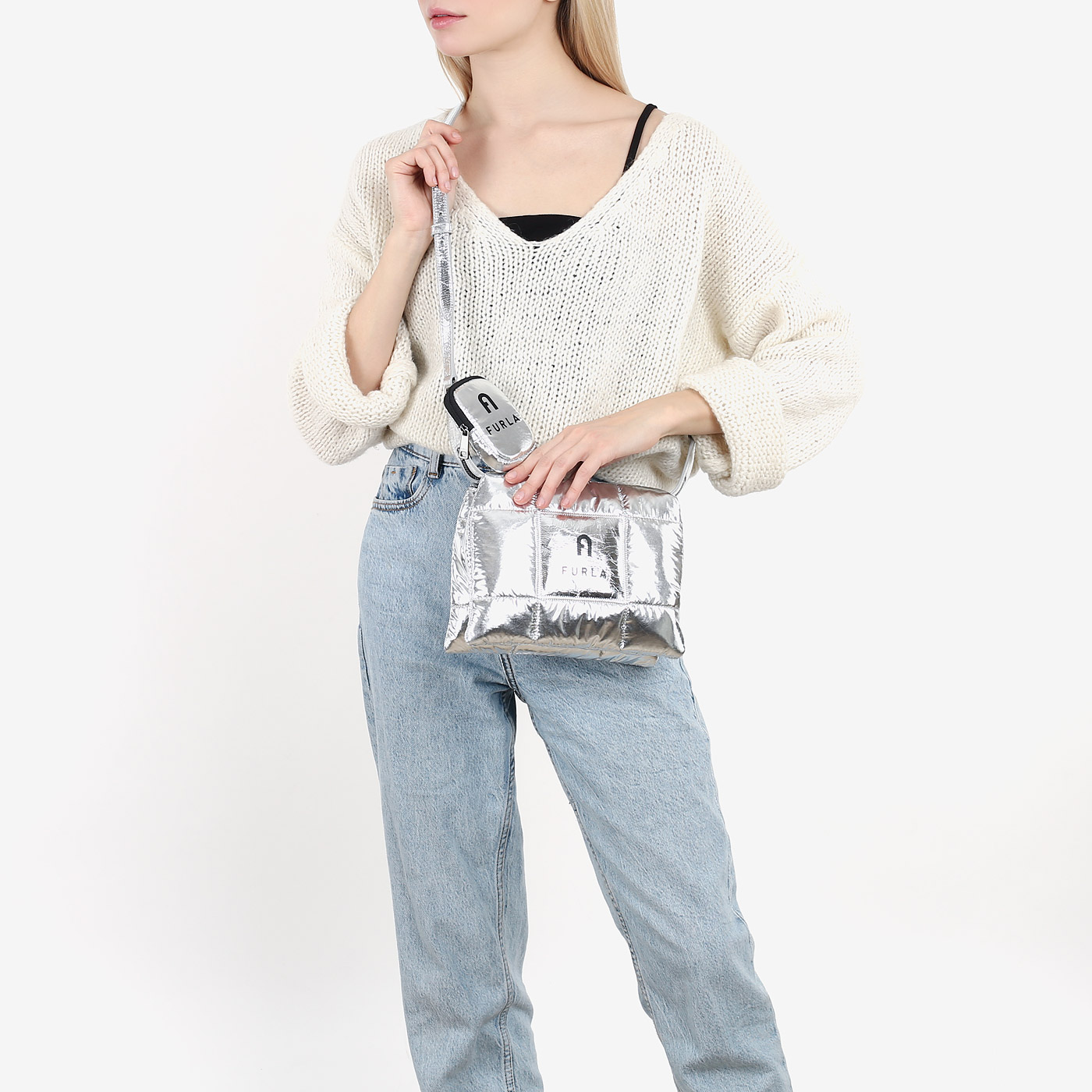 Сумка через плечо с брелком Furla Piuma