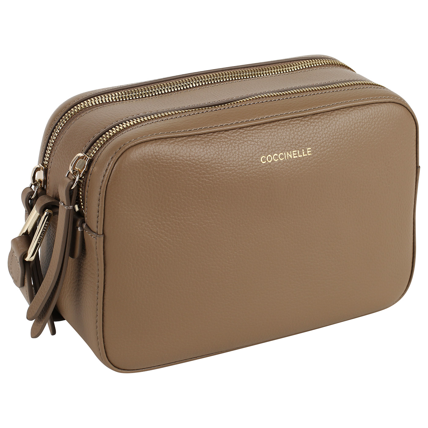 Серо-коричневая сумка Coccinelle Rendez-vous