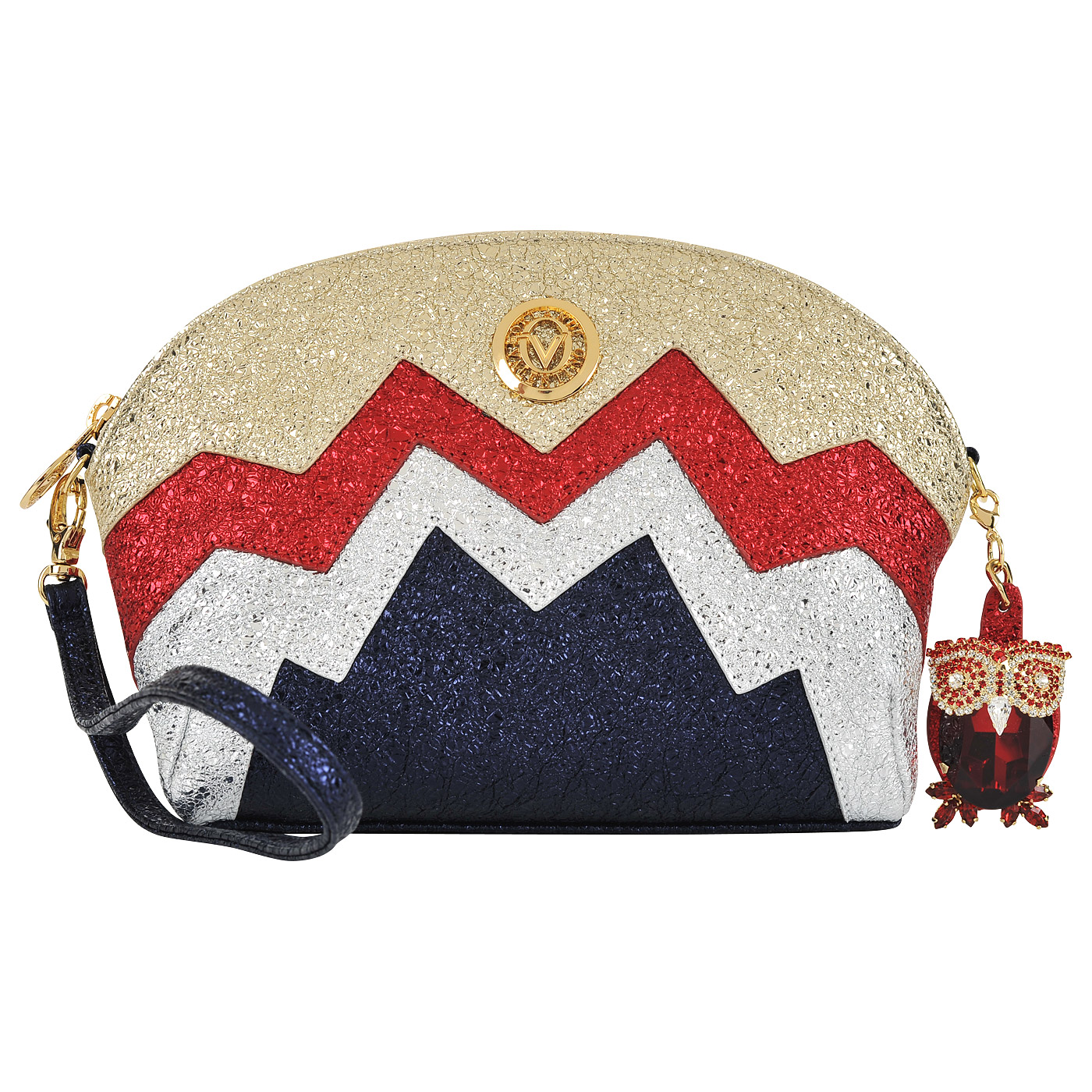 Valentino Orlandi Женская кожаная сумочка с плечевой цепочкой