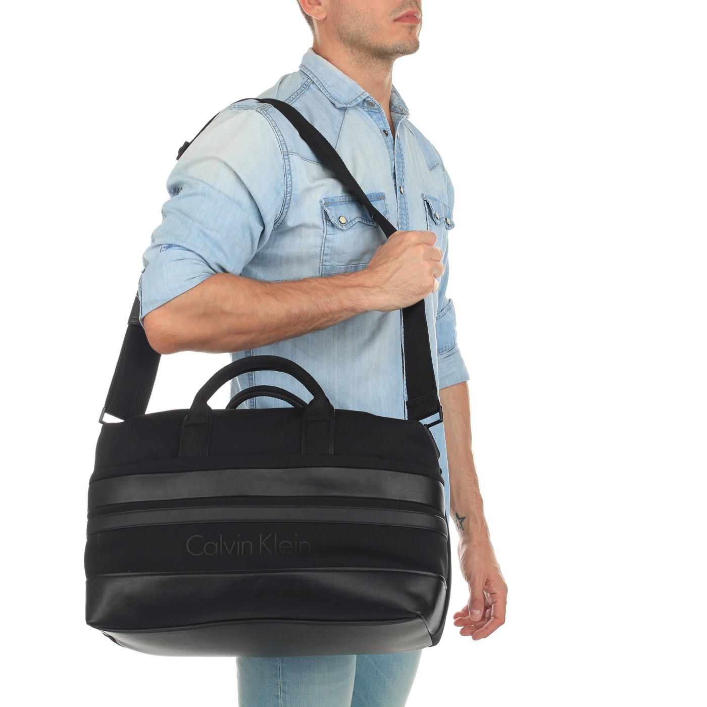 Мужская дорожная сумка на молнии Calvin Klein Jeans Neo Graphic