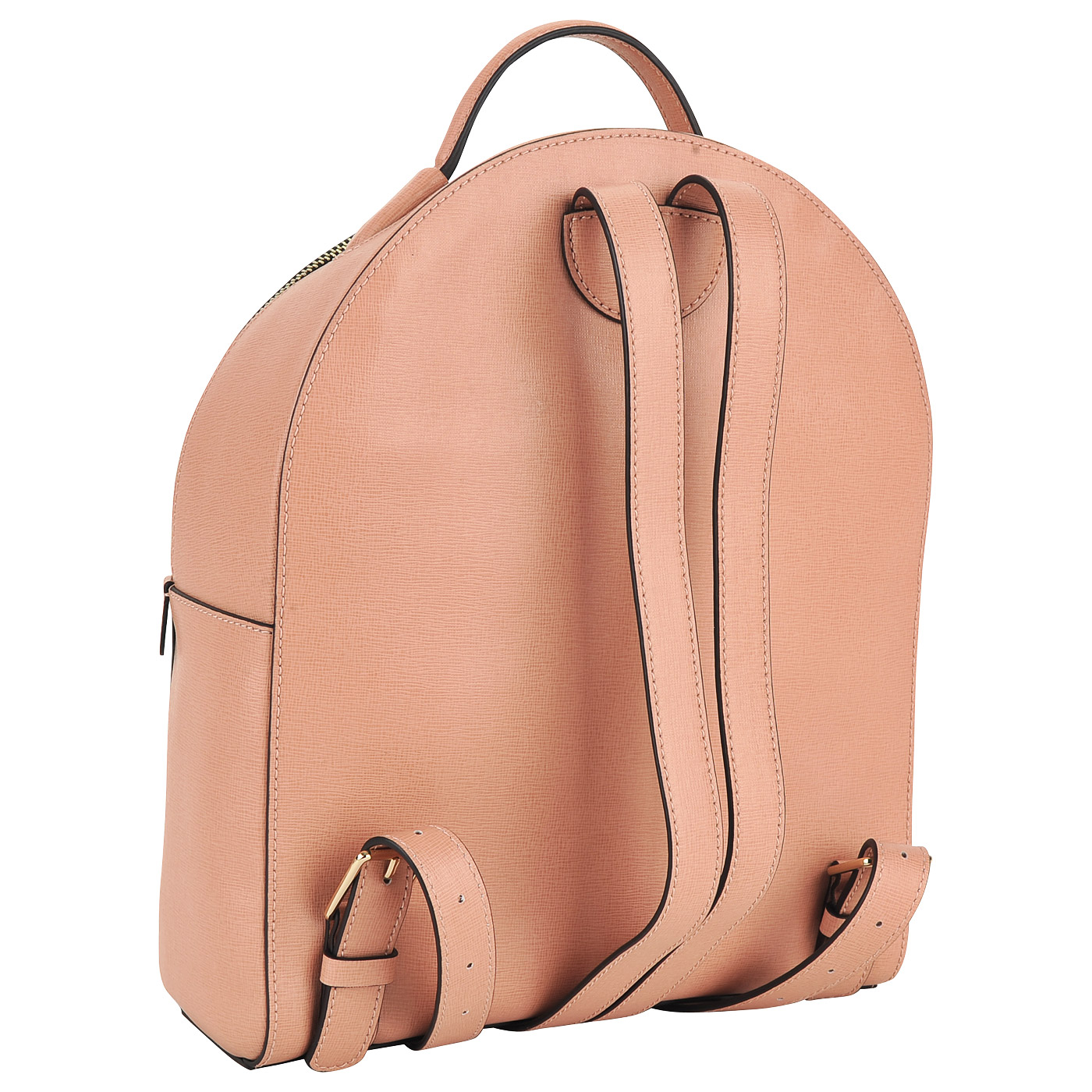Розовый рюкзак из сафьяновой кожи Coccinelle Clementine