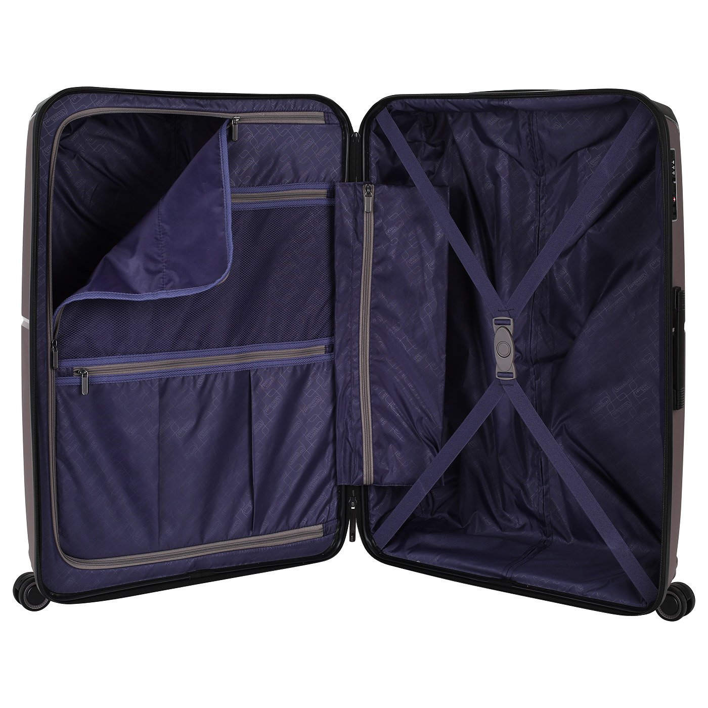 Чемодан большой L из полипропилена с кодовым замком Stevens Millennium