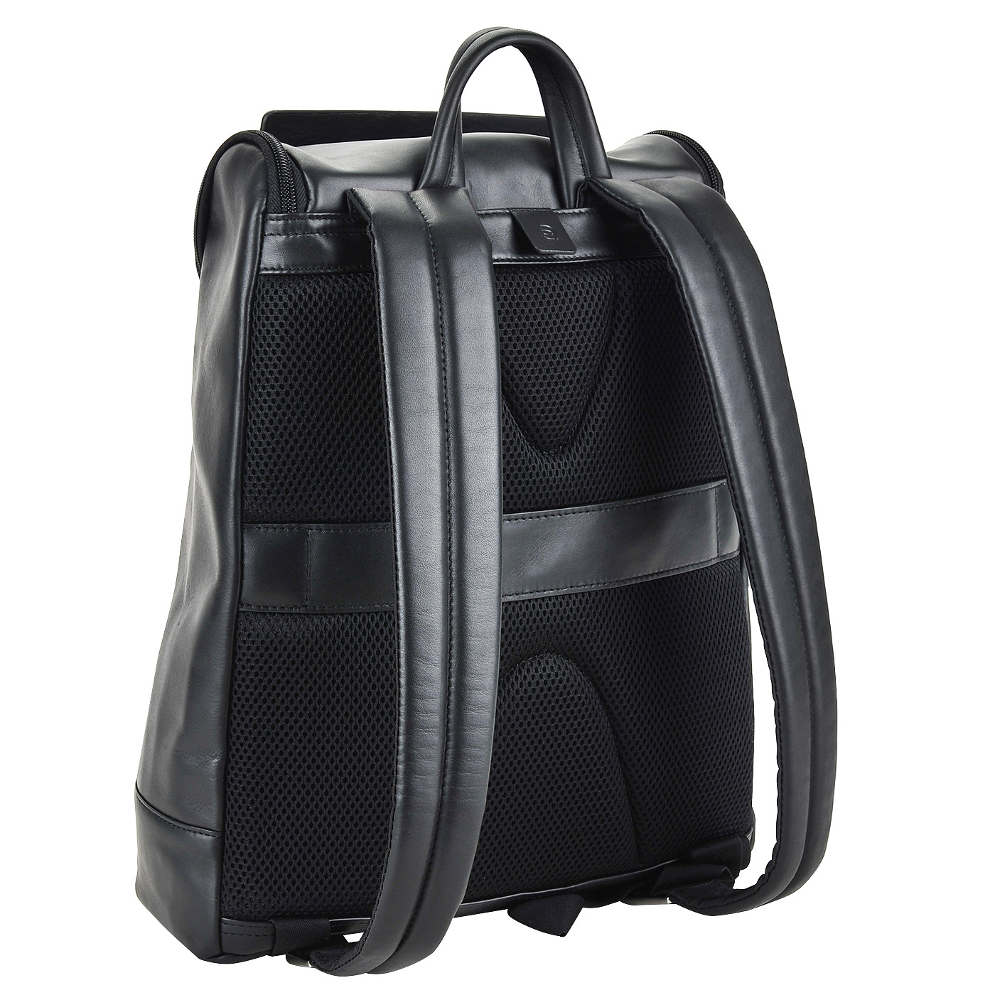 Мужской вместительный кожаный рюкзак с отделением для ноутбука Piquadro Iguazu