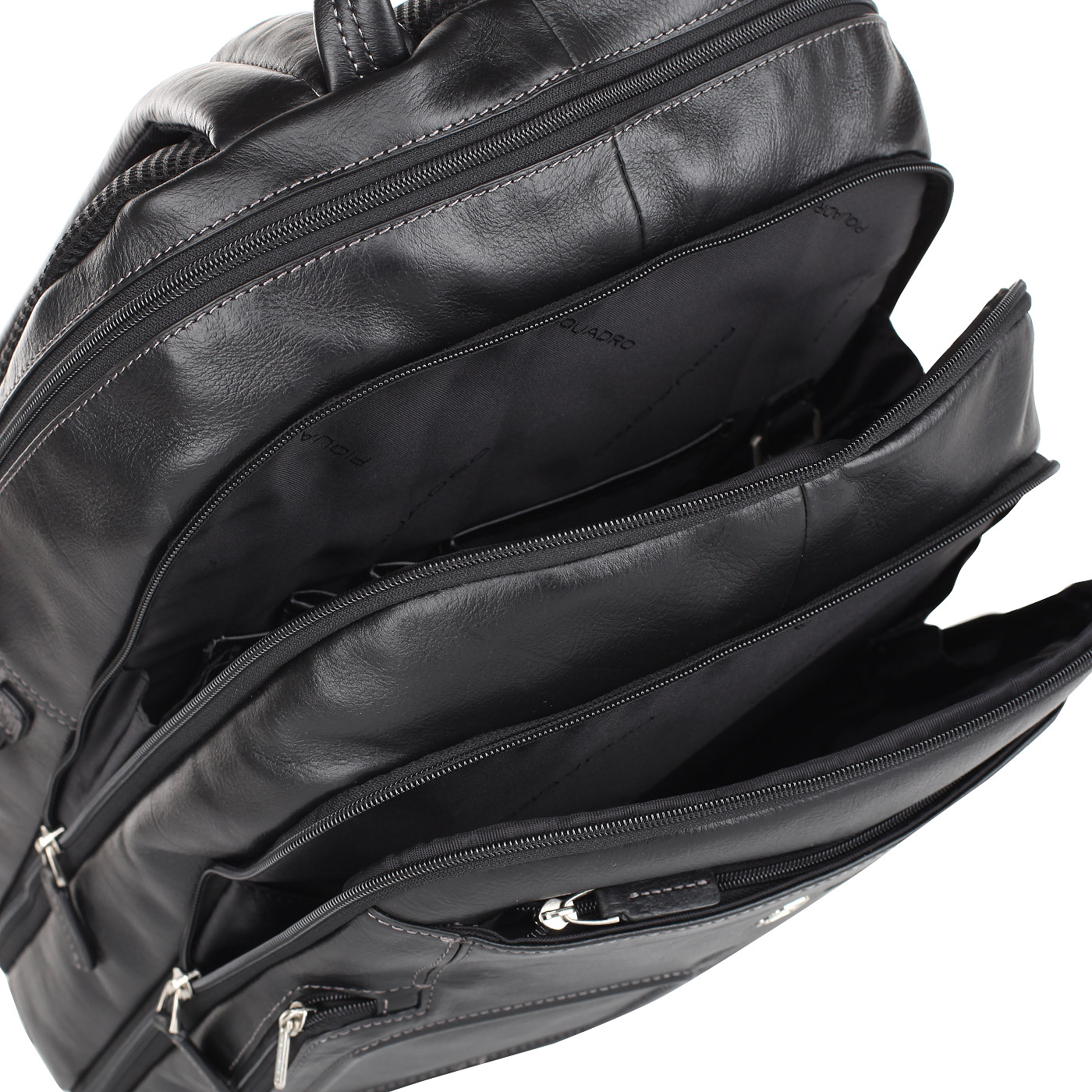 Мужской кожаный рюкзак с тремя отделами Piquadro Vibe