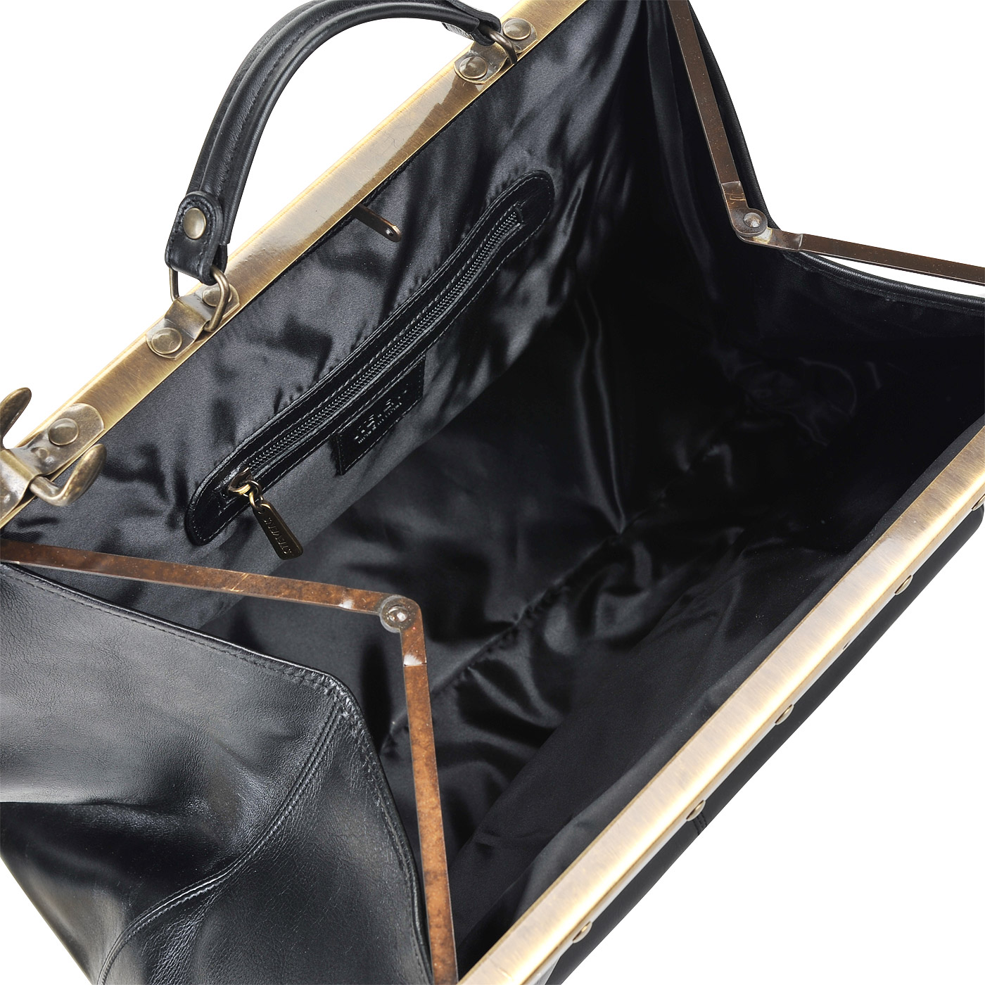 Кожаная винтажная сумка-саквояж Stevens 