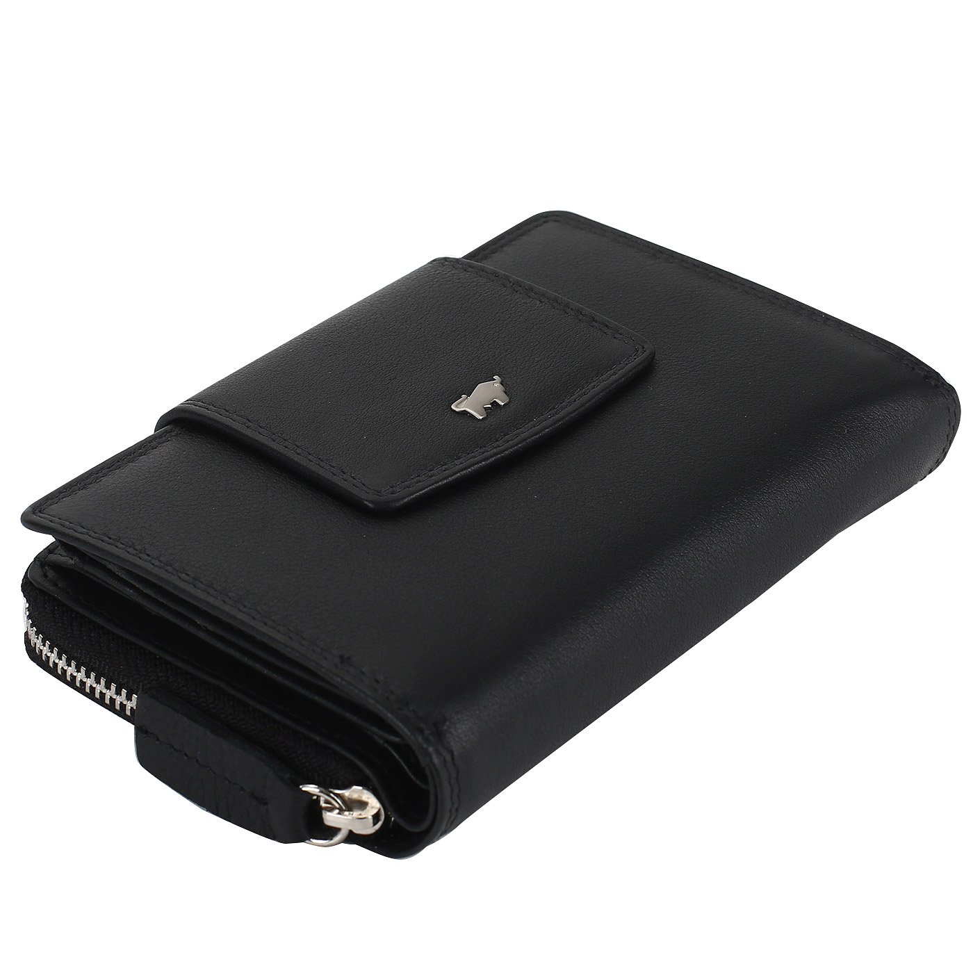 Портмоне из гладкой черной кожи Braun Buffel Golf Secure