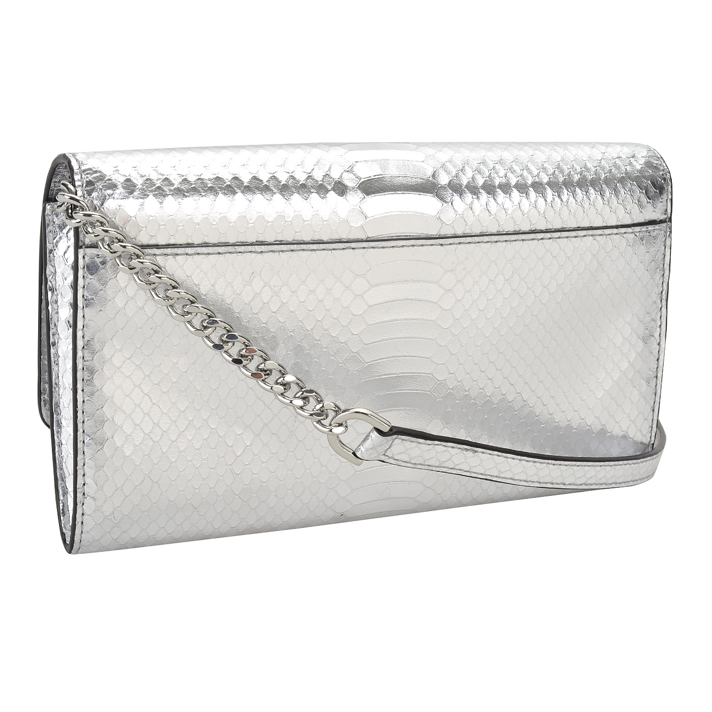 Маленькая кожаная сумка с выделкой под питона Michael Kors Mott