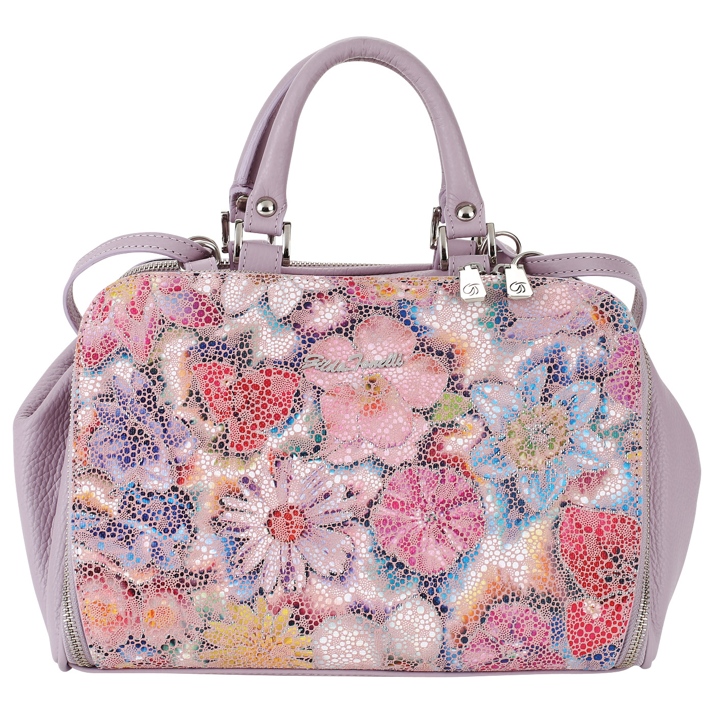 Gilda Tonelli Женская кожаная сумка с цветочным узором