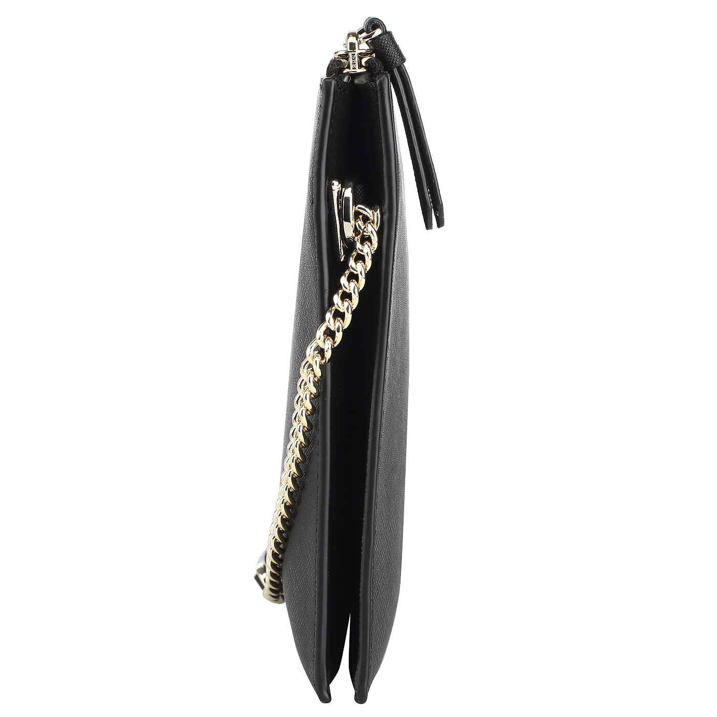 Маленькая кожаная сумка через плечо DKNY Saffiano