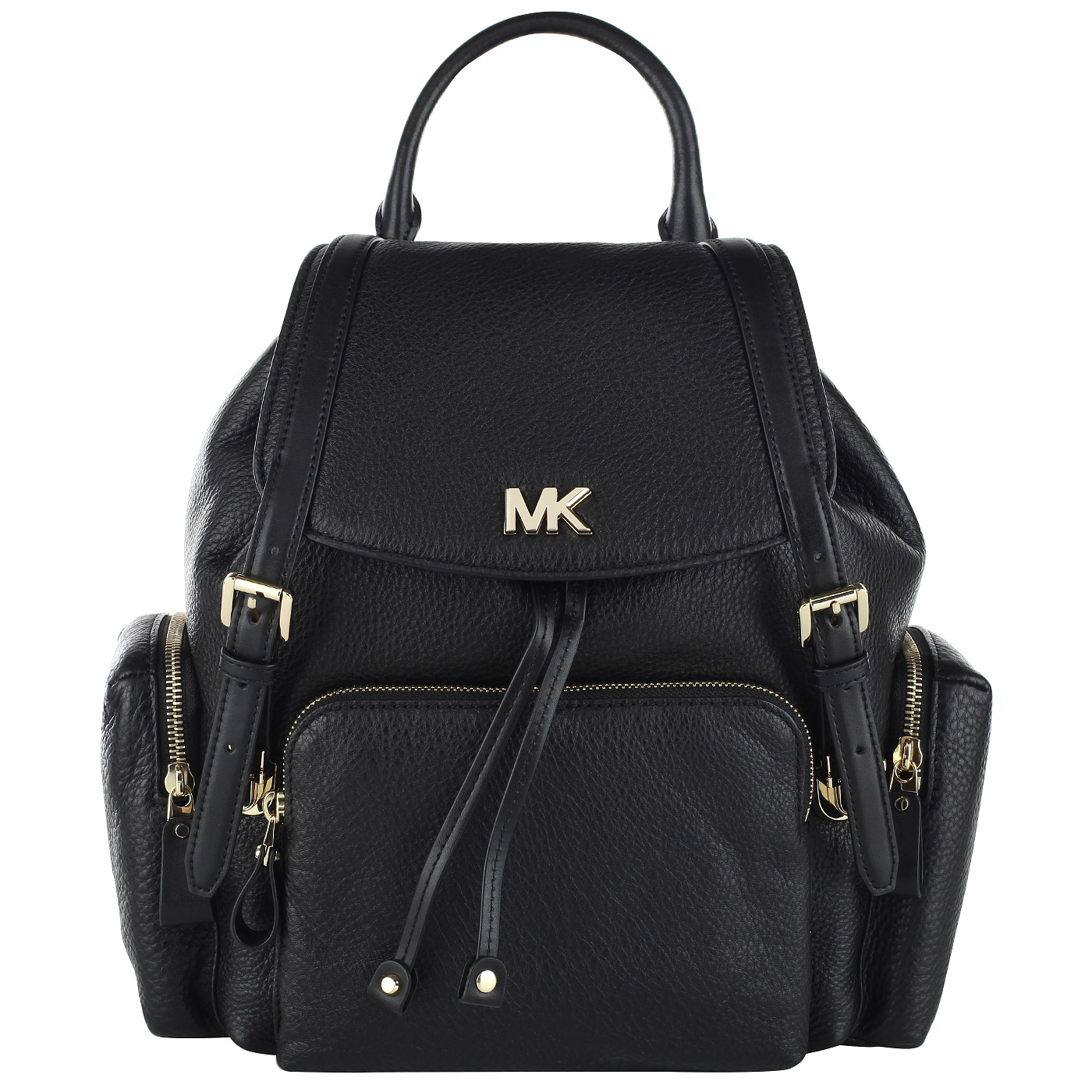 Michael Kors Черный кожаный рюкзак