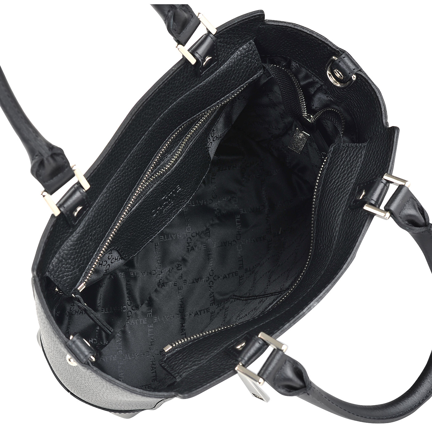 Женская сумка из комбинированной кожи с плечевым ремешком Chatte 