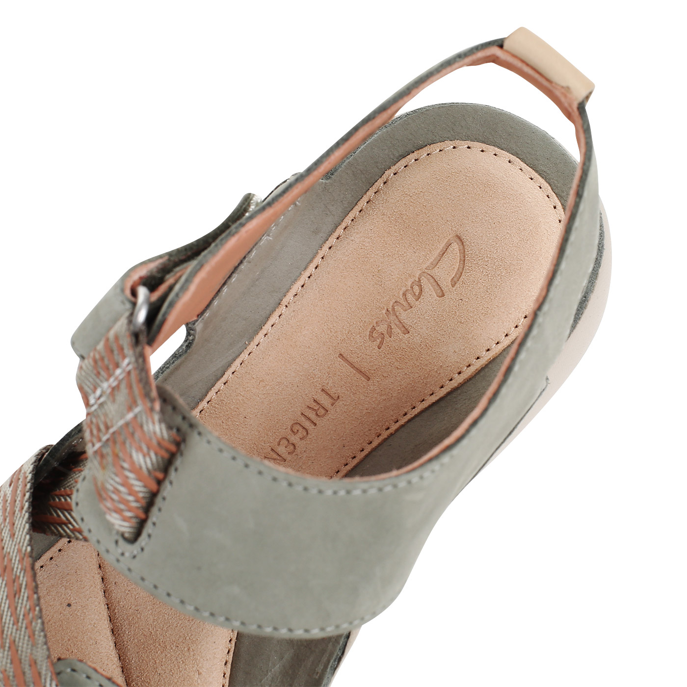Сандалии из натуральной кожи на липучке Clarks Tri Clover