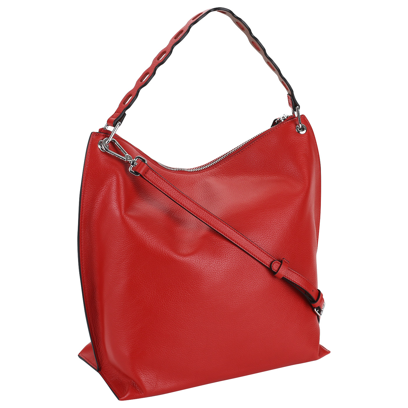 Красная кожаная сумка Coccinelle Naive CL5 13 01 01 ...