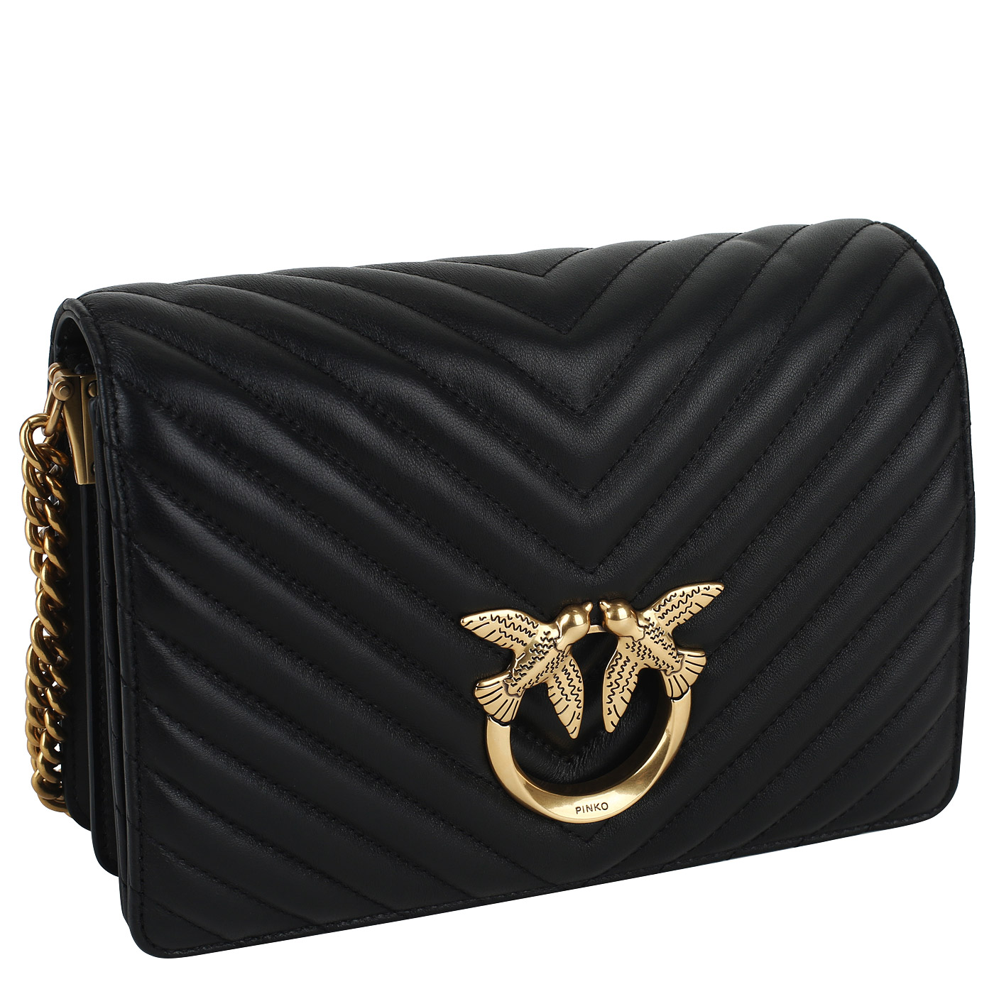 Сумка через плечо с цепочкой Pinko Chevron