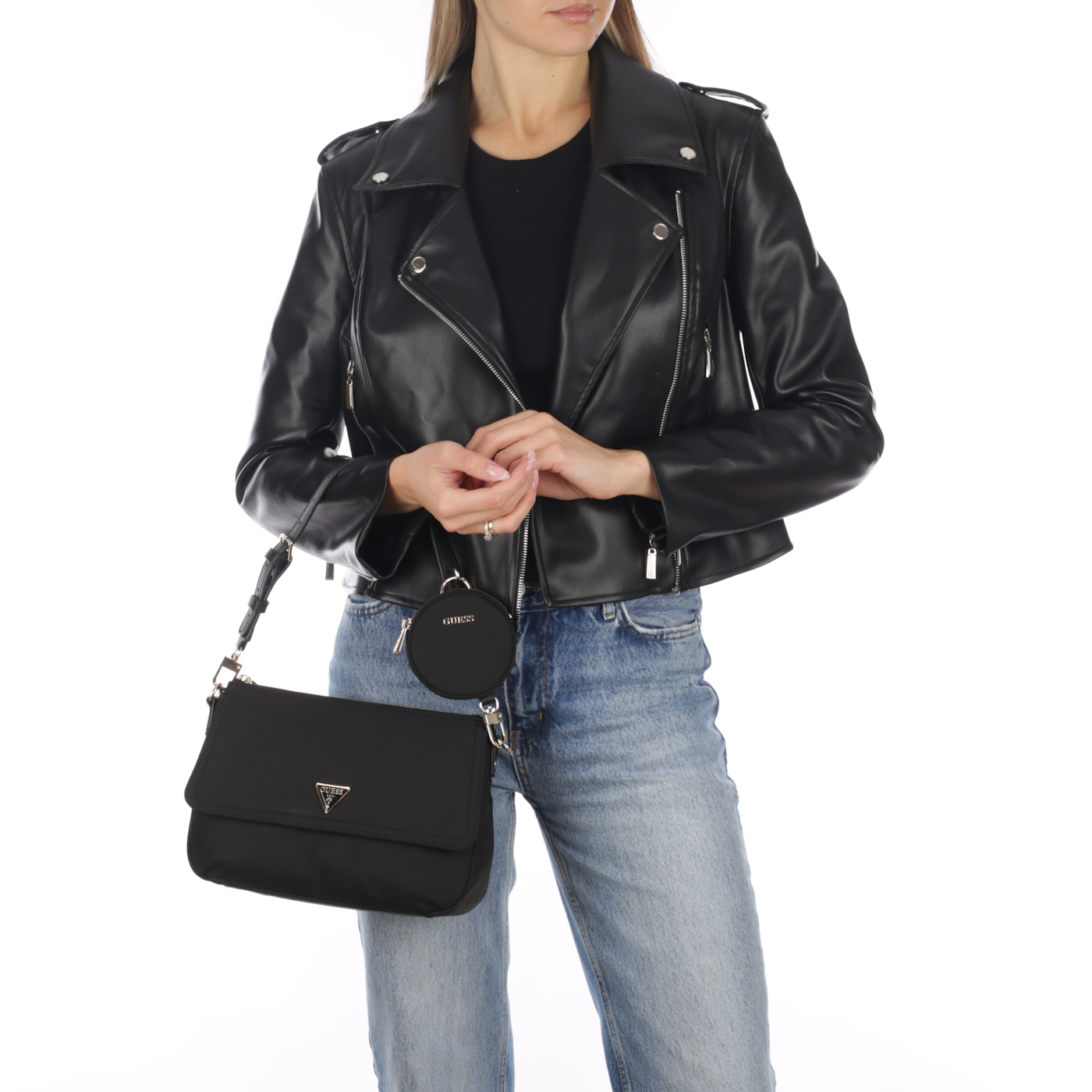 Сумка с брелоком Guess Eco Gemma