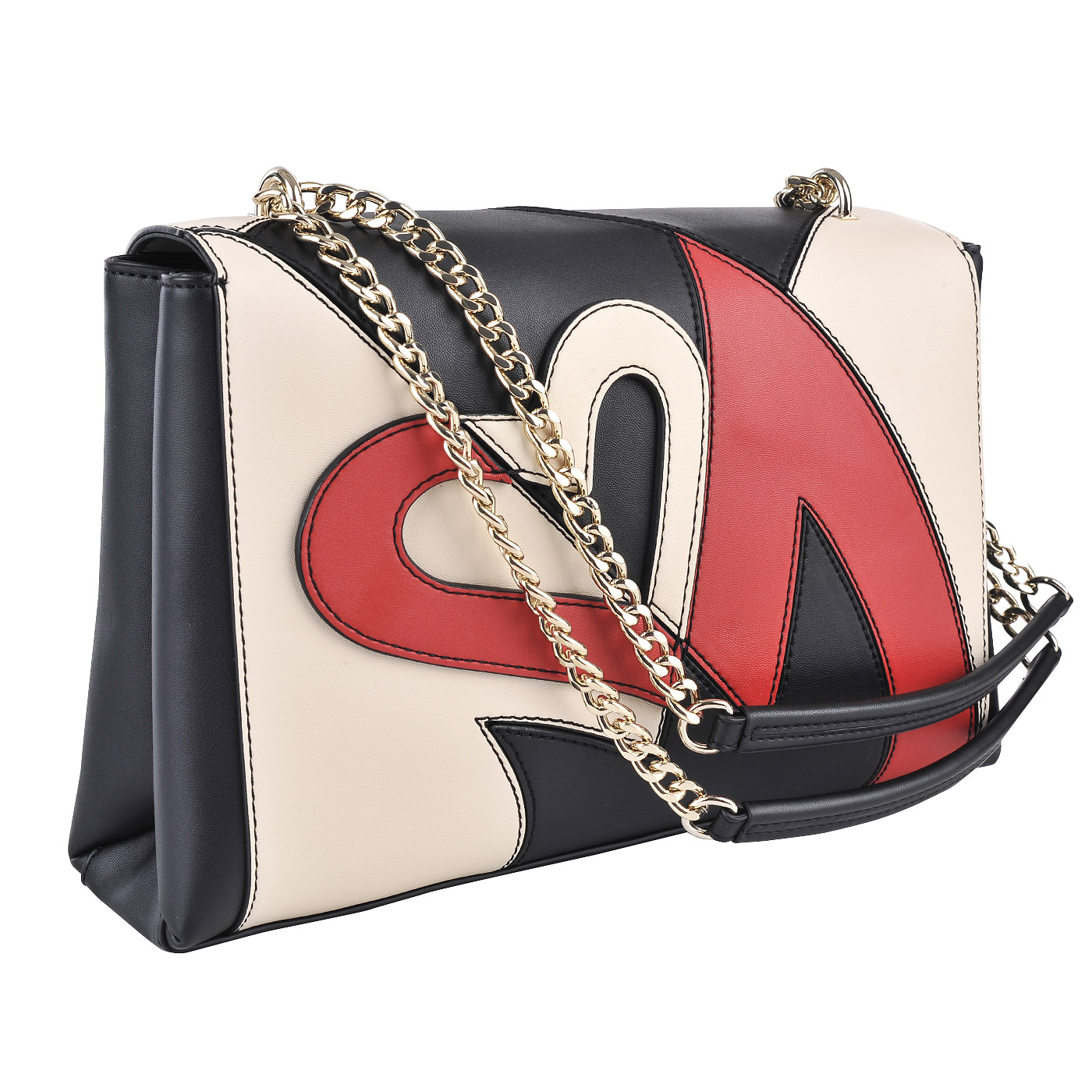 Женская сумка через плечо Love Moschino Patchwork love