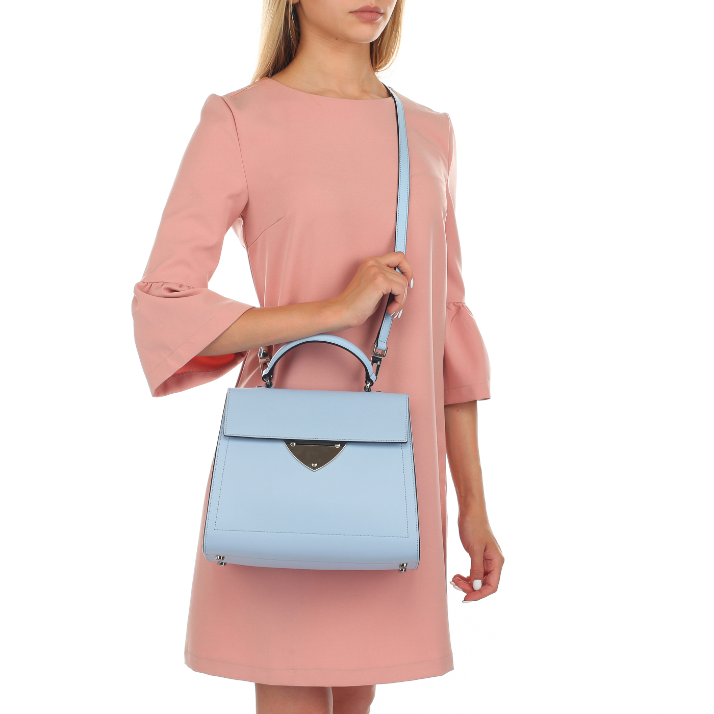 Женская сумка из голубой кожи Coccinelle B14 Design