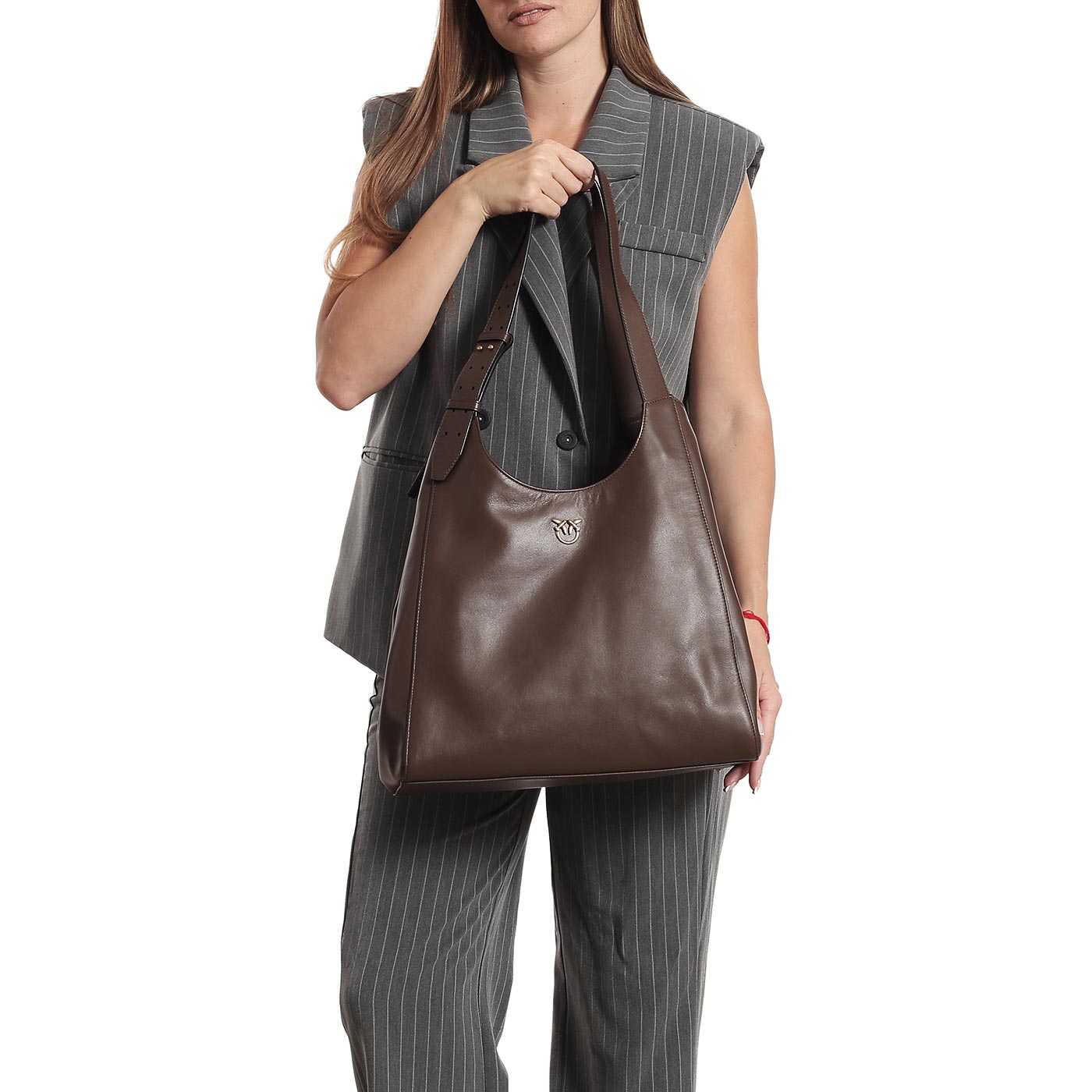 Кожаная сумка Pinko Tote