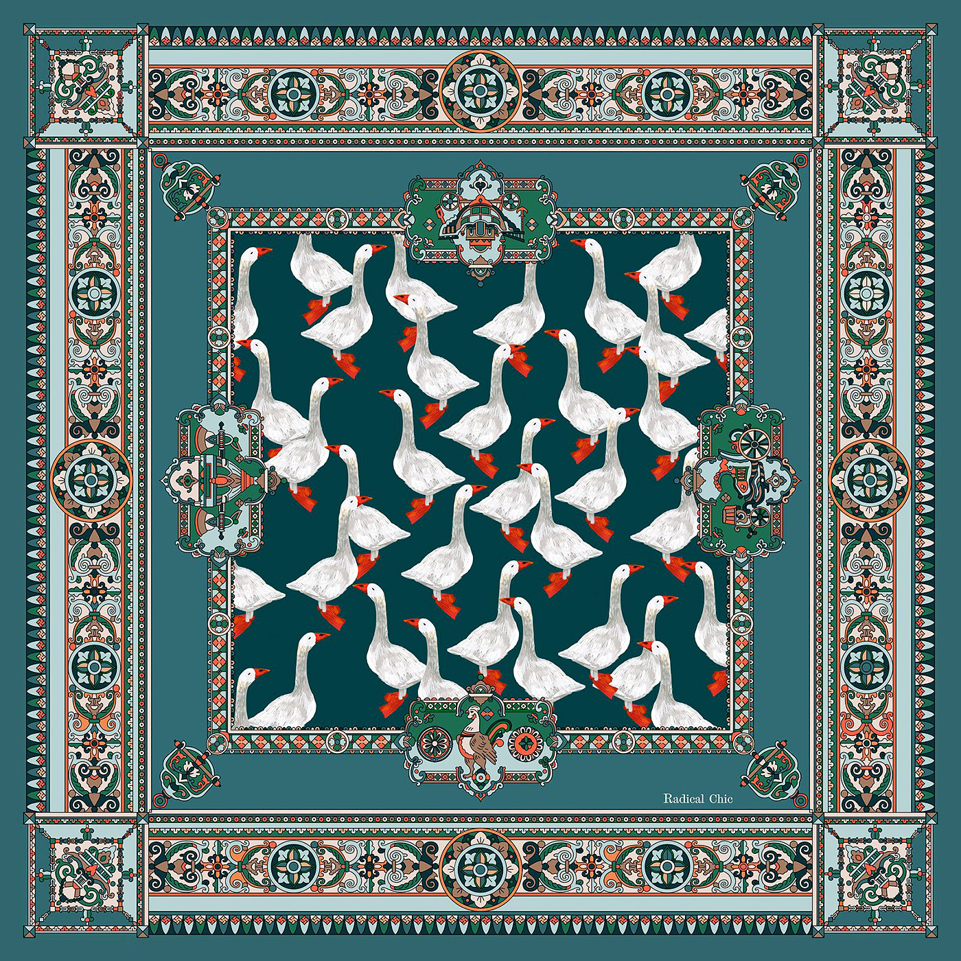 Radical Chic Платок из шелка