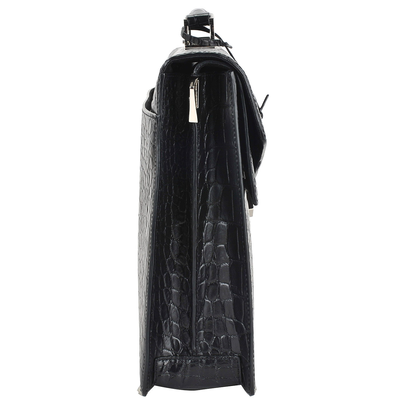 Мужской портфель с выделкой под кожу крокодила Baldinini Adam