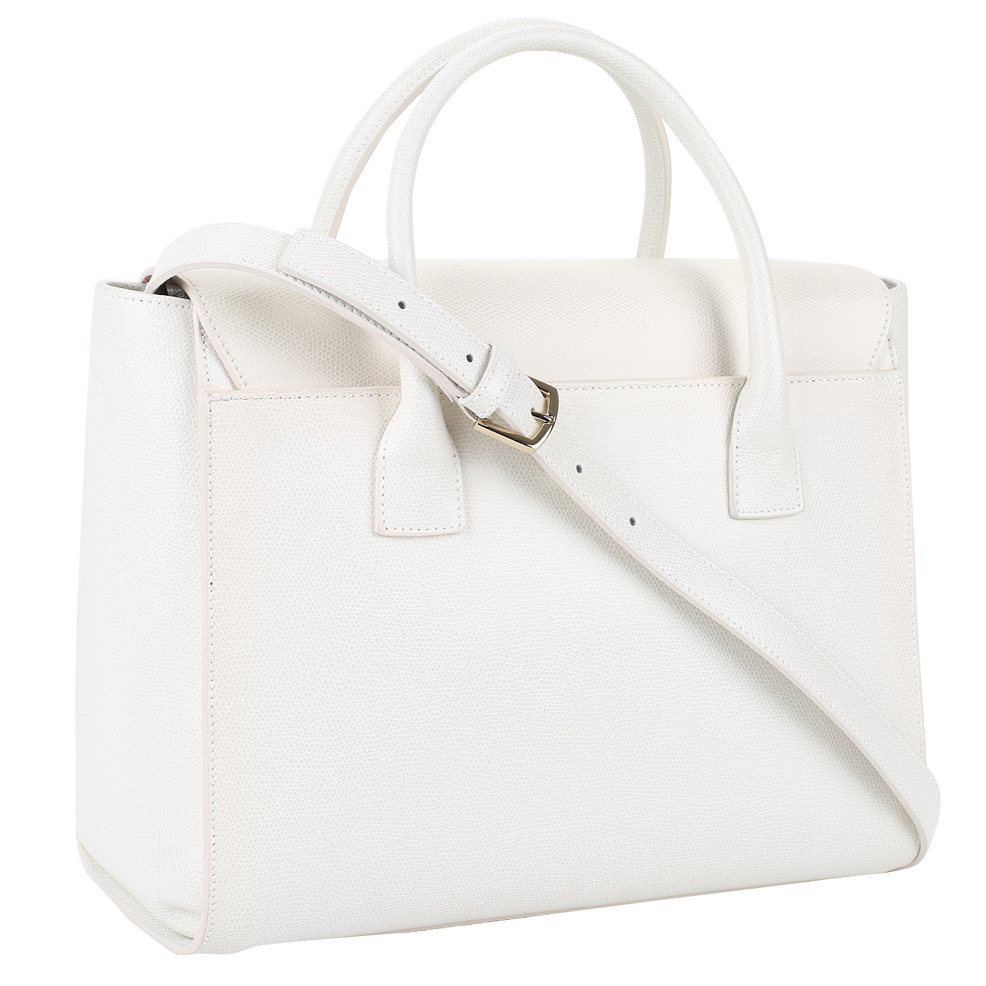 Женская сумка из натуральной белой кожи Furla Metropolis