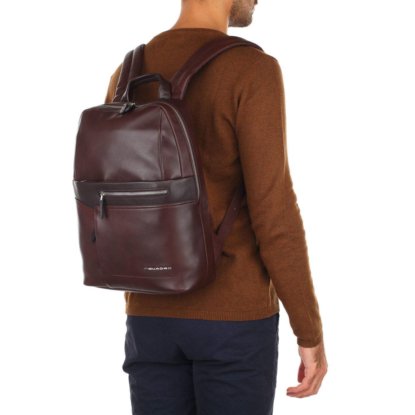 Мужской кожаный рюкзак с отделением для ноутбука Piquadro Cary