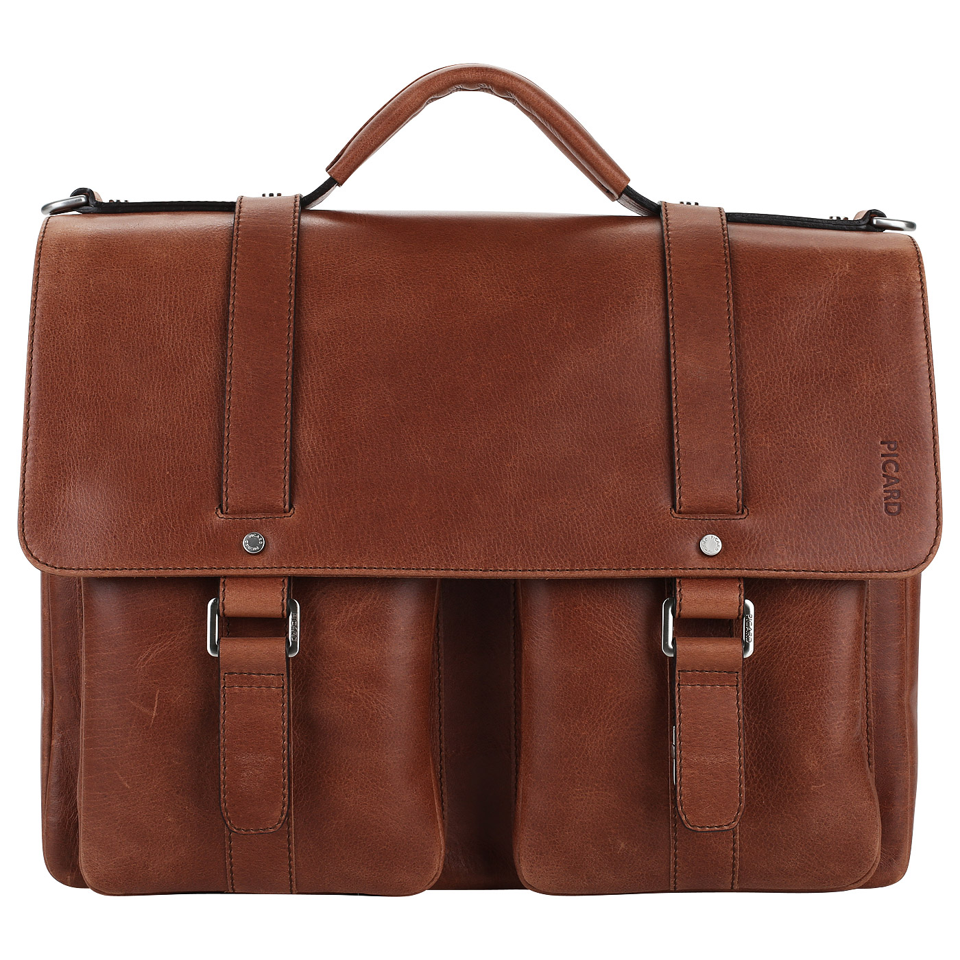 Picard Вместительный мужской портфель из кожи