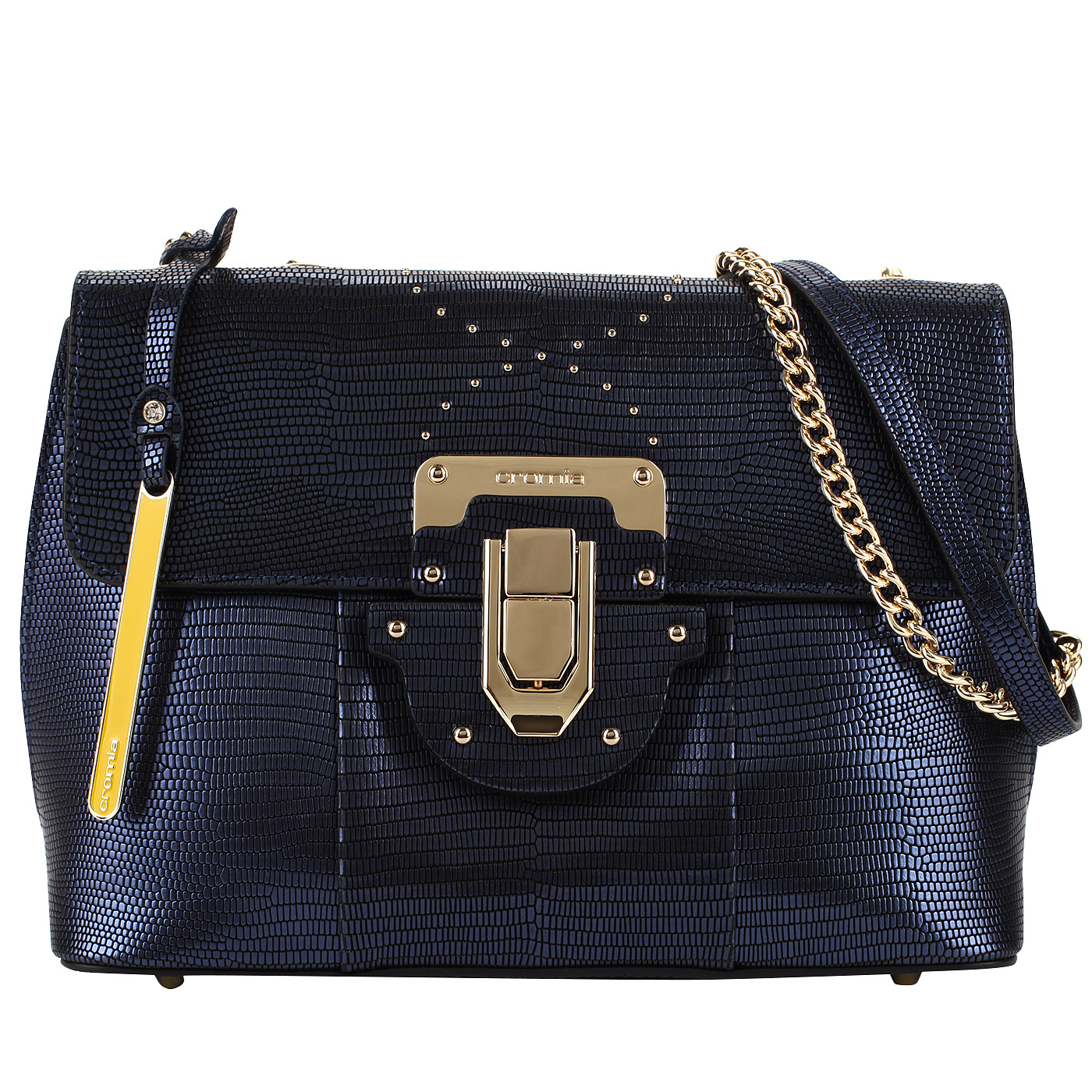 Cromia Кожаная сумочка с откидным клапаном