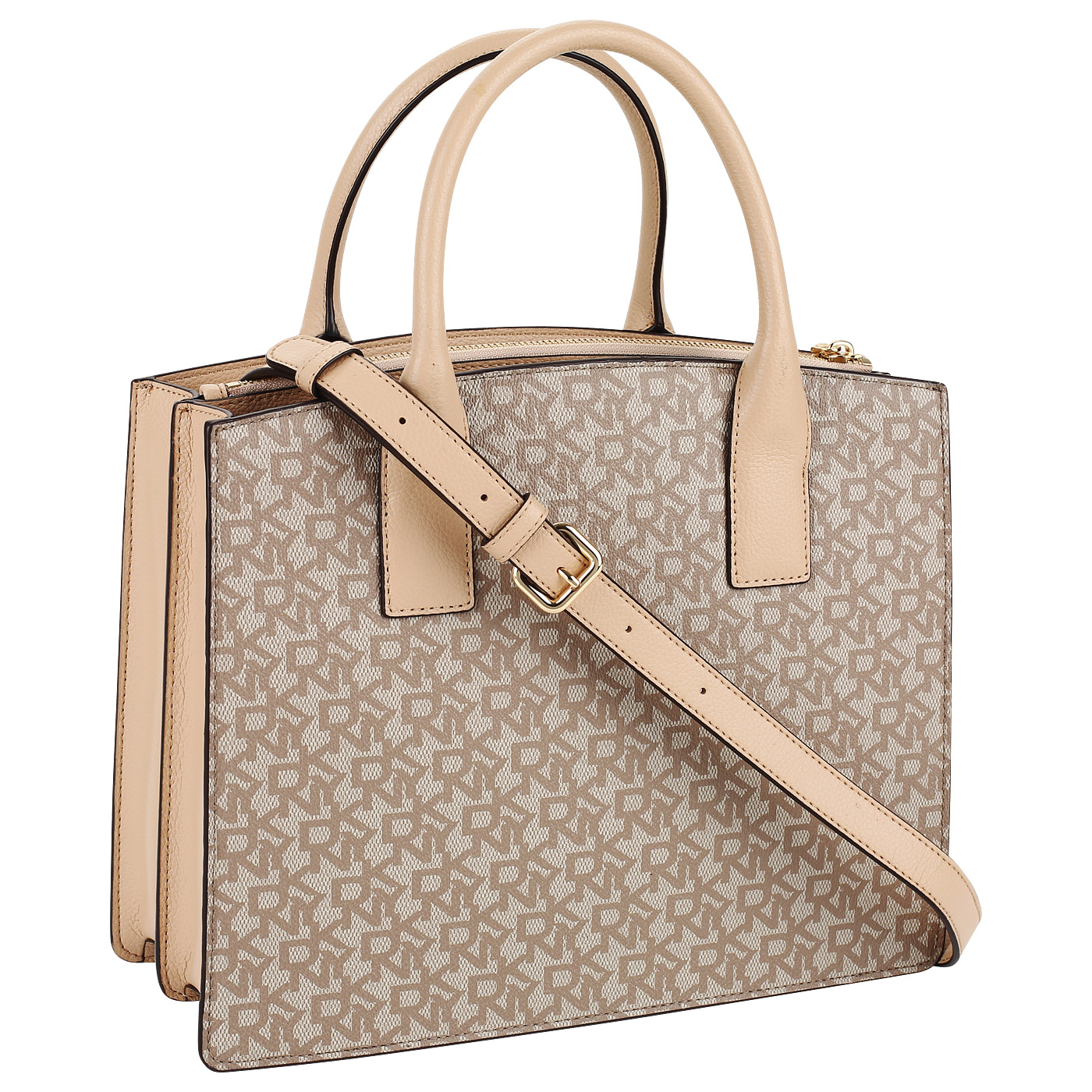 Сумка-тоут из кожи DKNY Elissa R81AJ280-276 - 2000557874893 бежевый ...