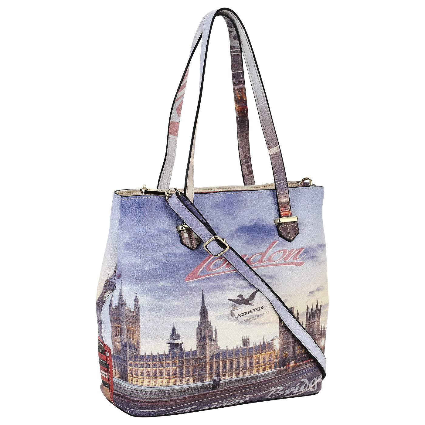 Женская сумка-тоут с принтом Acquanegra London