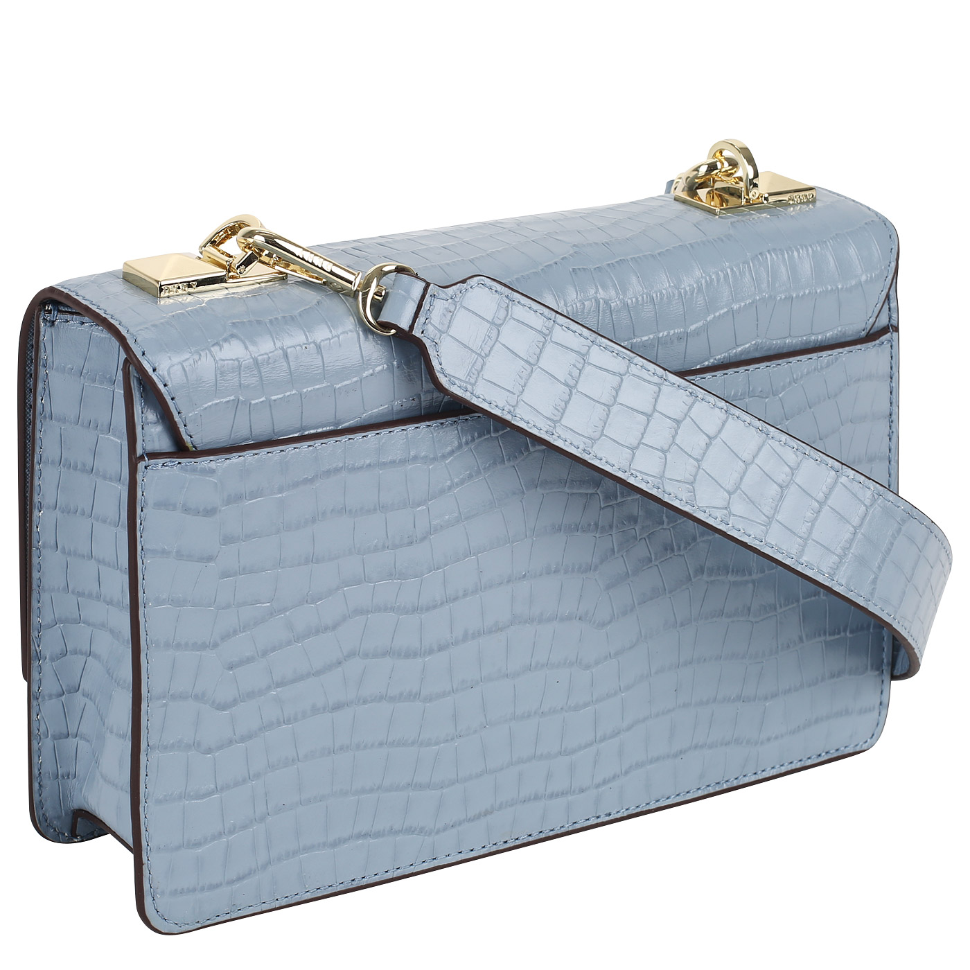 Сумка с отделкой под кожу крокодила DKNY Pearl