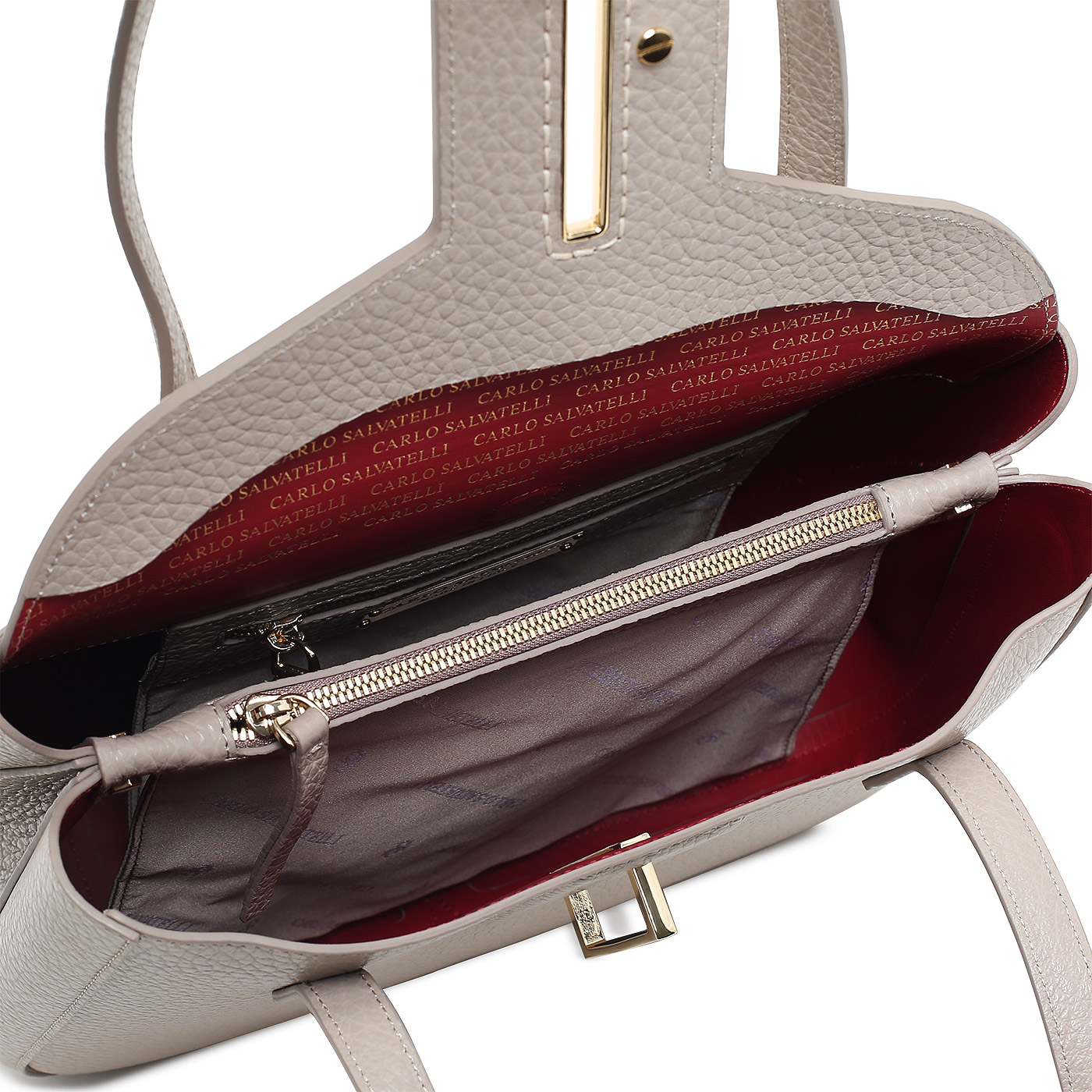 Кожаная сумка Carlo Salvatelli Ives cervino