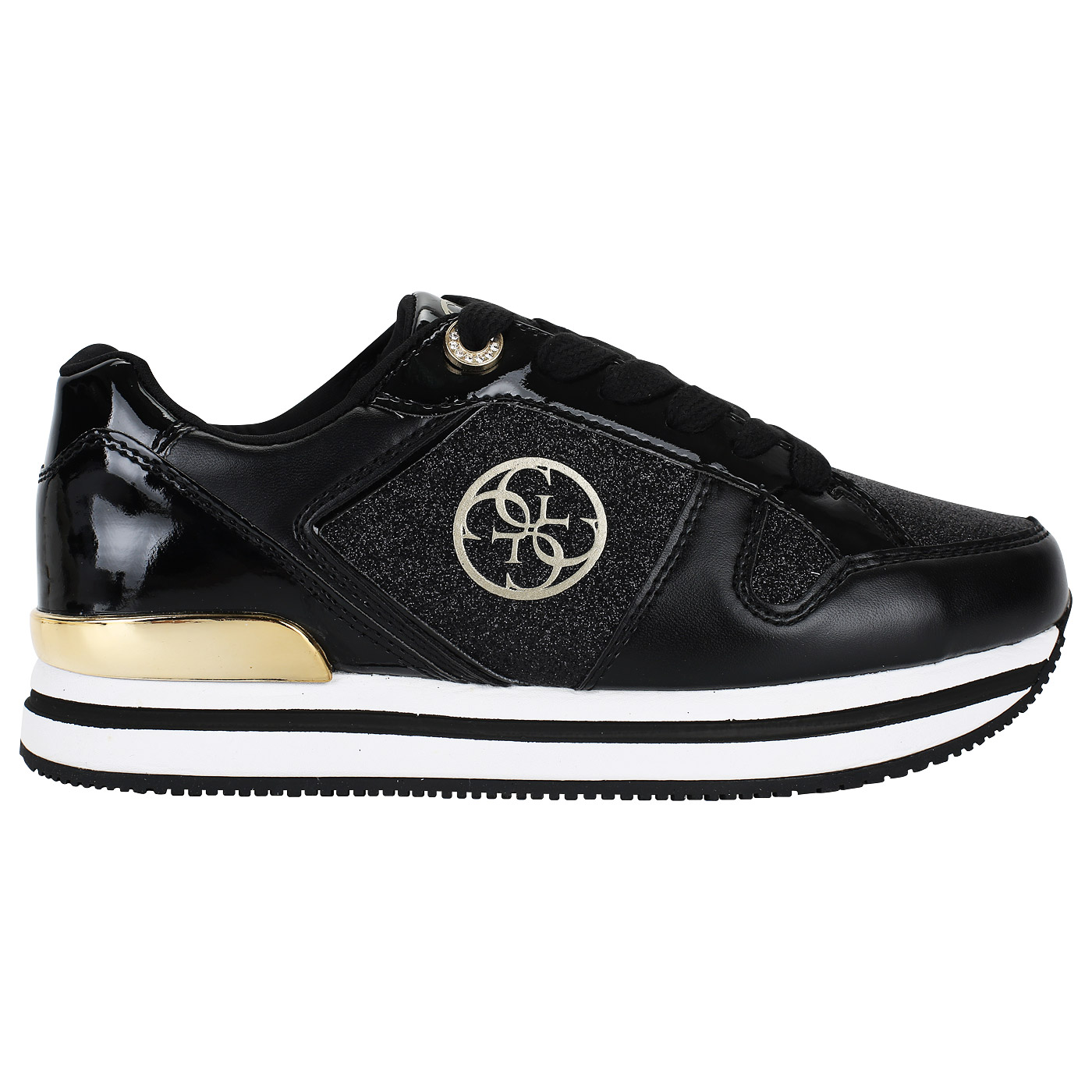 Женские черные кроссовки на платформе Guess Dameon FLDAM1 FAM12_black ...