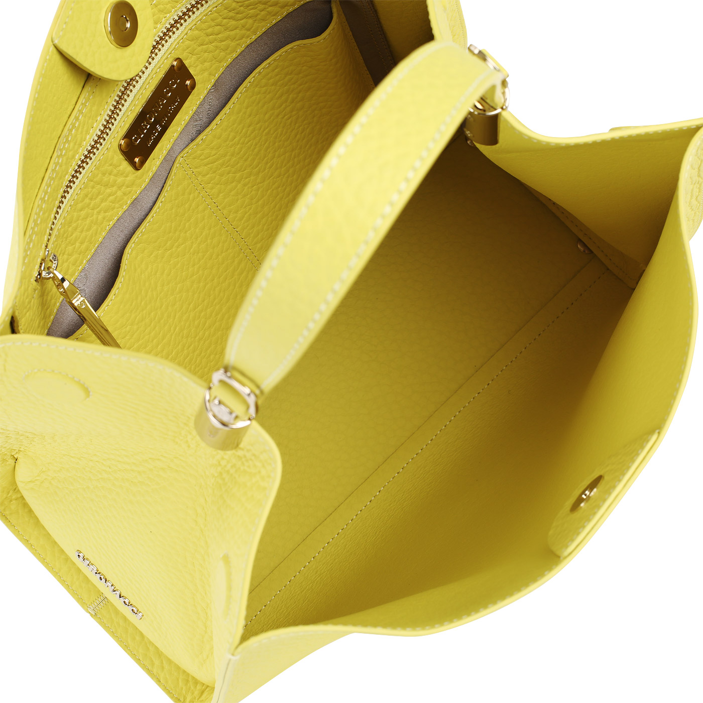 Желтая кожаная сумка Gironacci 2512_limone - 2000557955813 желтый ...