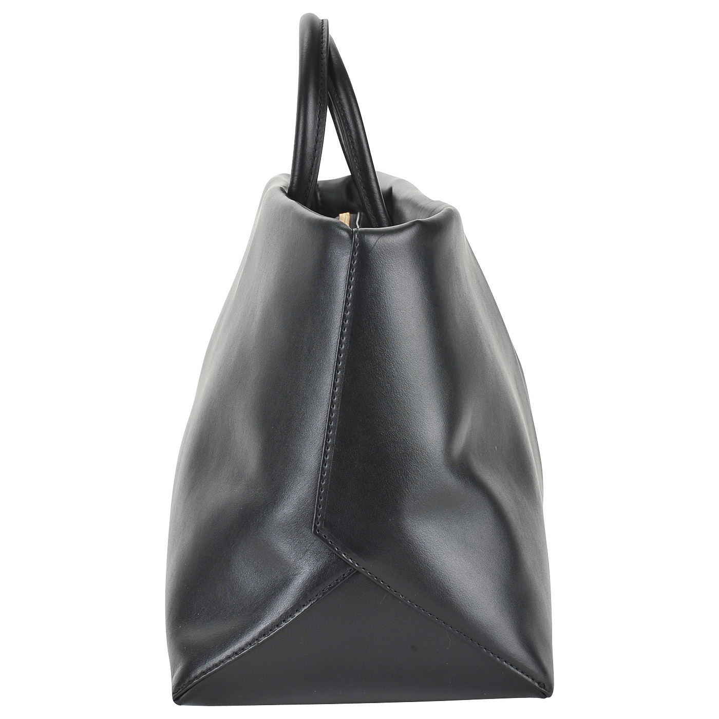 Вместительная черная сумка из натуральной кожи Blumarine Elisabeth