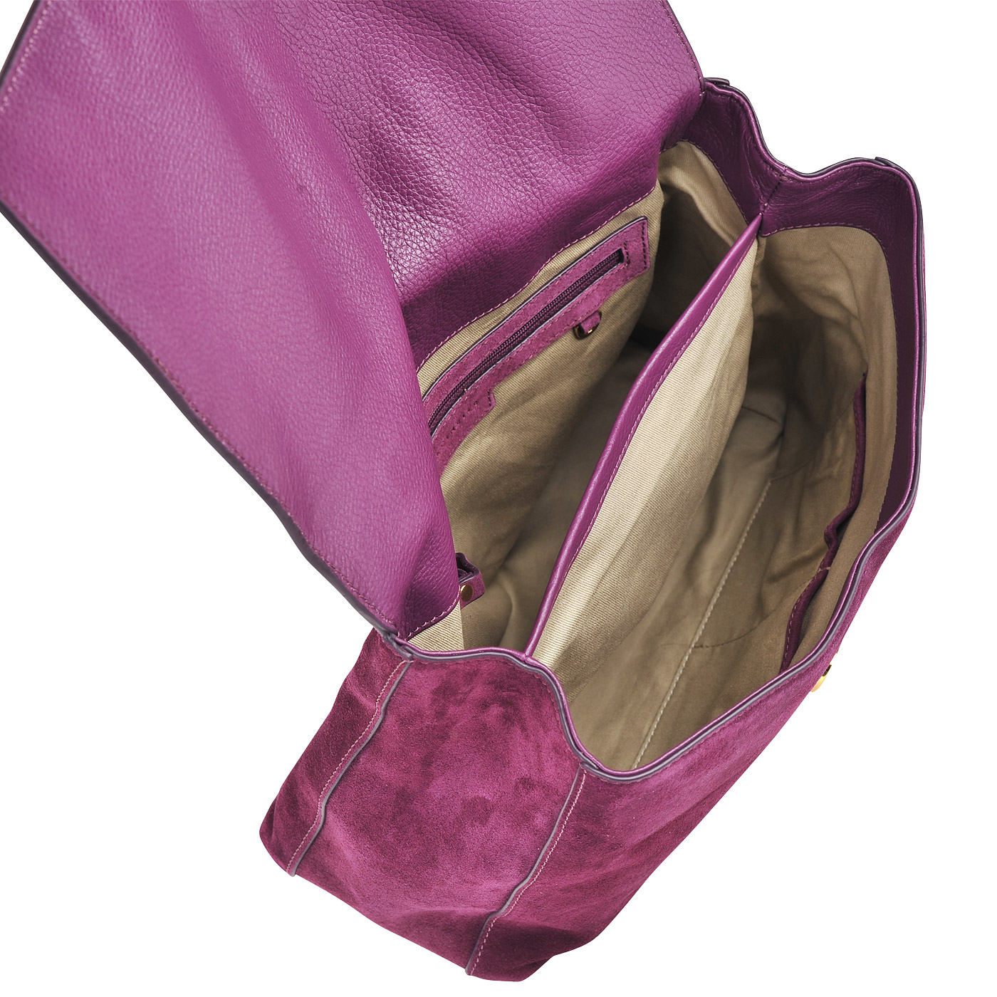 Вместительная женская сумка из натуральной замши Coccinelle Liya suede