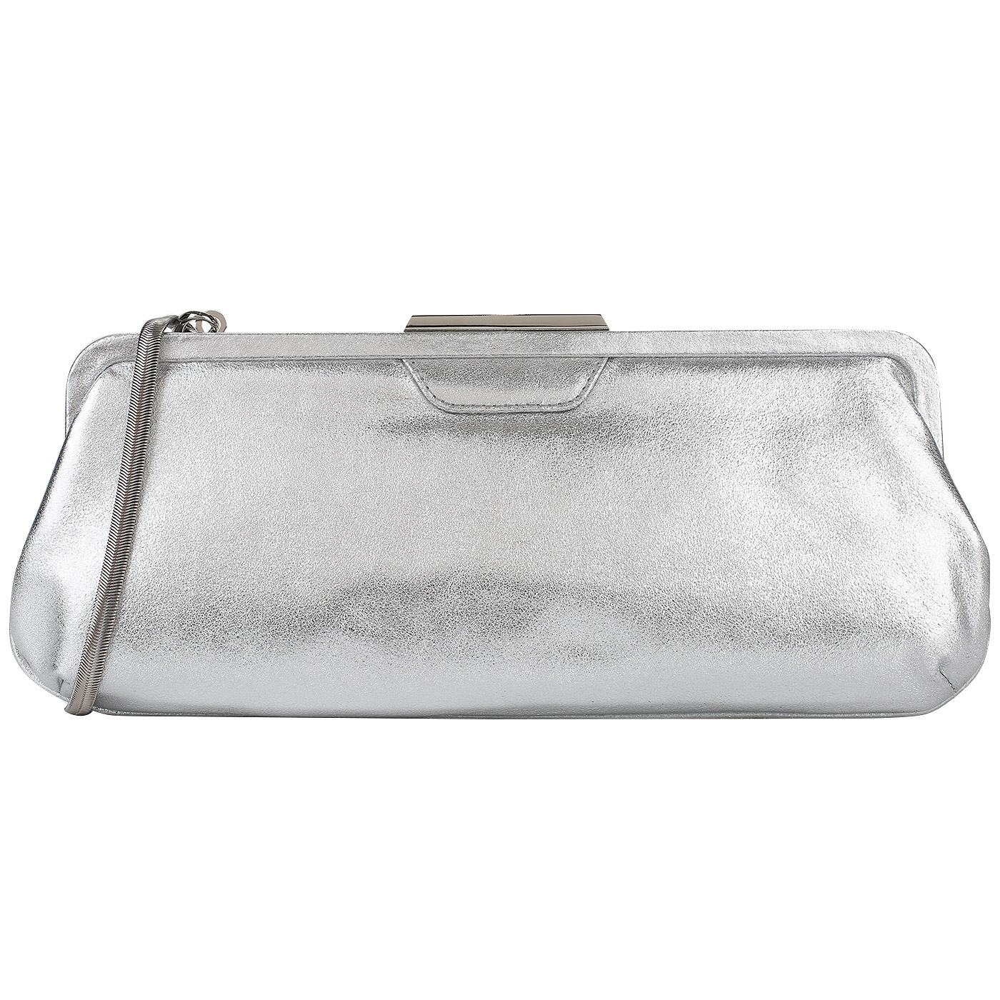 Picard Клатч из серебристой кожи